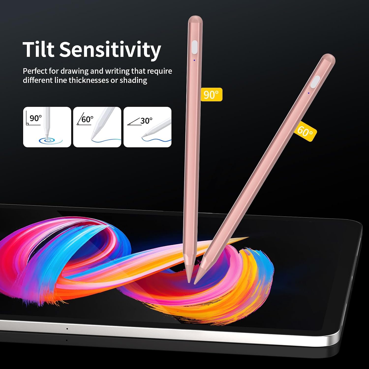 LÁPIZ STYLUS TRESOBA PARA IPAD 2018-2026 USB-C ROSE GOLD - 5