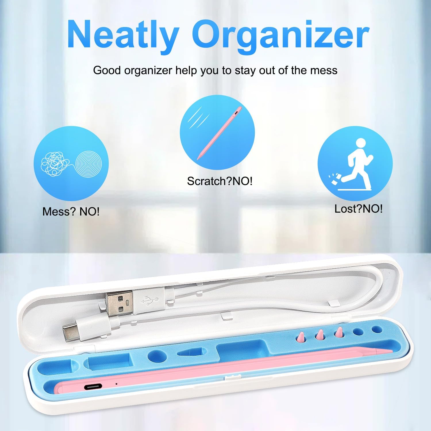 LÁPIZ STYLUS BLEBLE PARA IPAD 2018-2026 ROSA - 3
