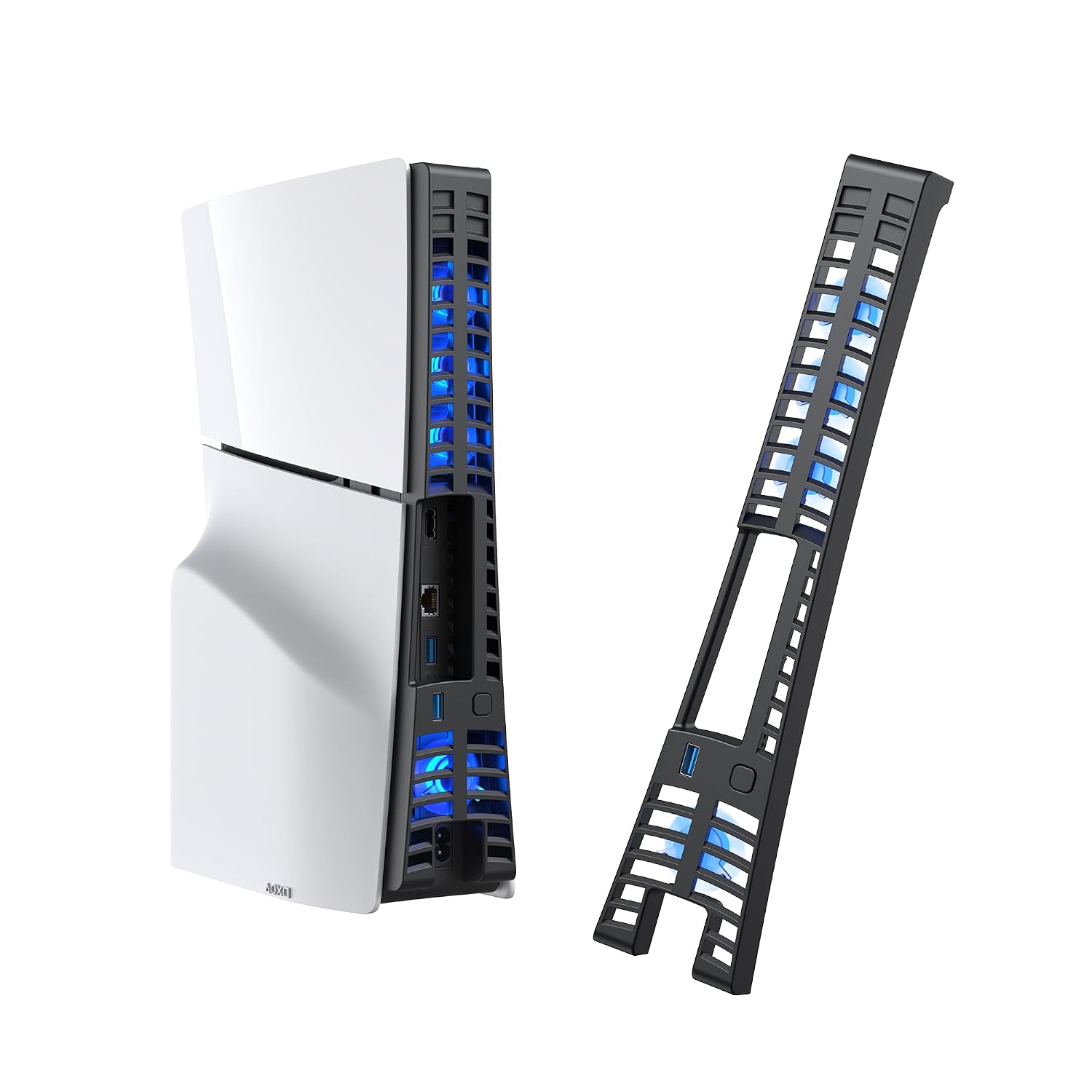 VENTILADOR DE ENFRIAMIENTO KIWIHOME PARA PS5 SLIM 4 VENTILADORES CON VELOCIDAD AUTOMÁTICA USB 3.0 - 1