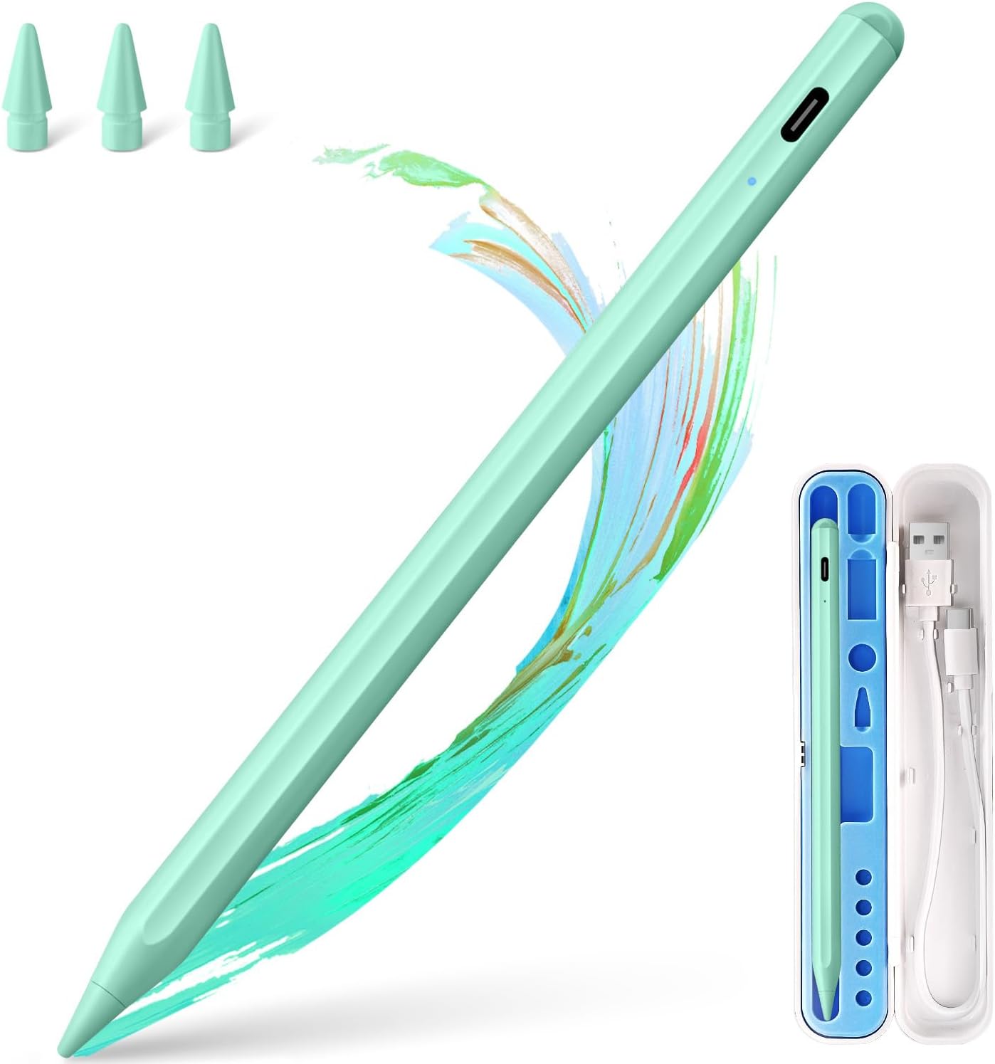 LÁPIZ STYLUS BLEBLE PARA IPAD 2018-2026 CARGA RÁPIDA VERDE - 1