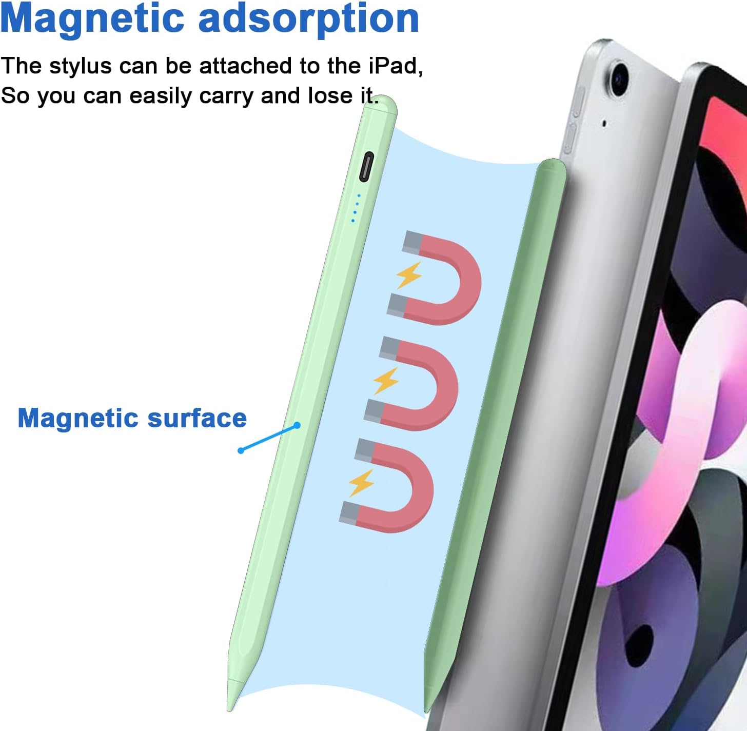 LÁPIZ STYLUS DOGAIN A8 PARA IPAD 2018-2026 VERDE - 5