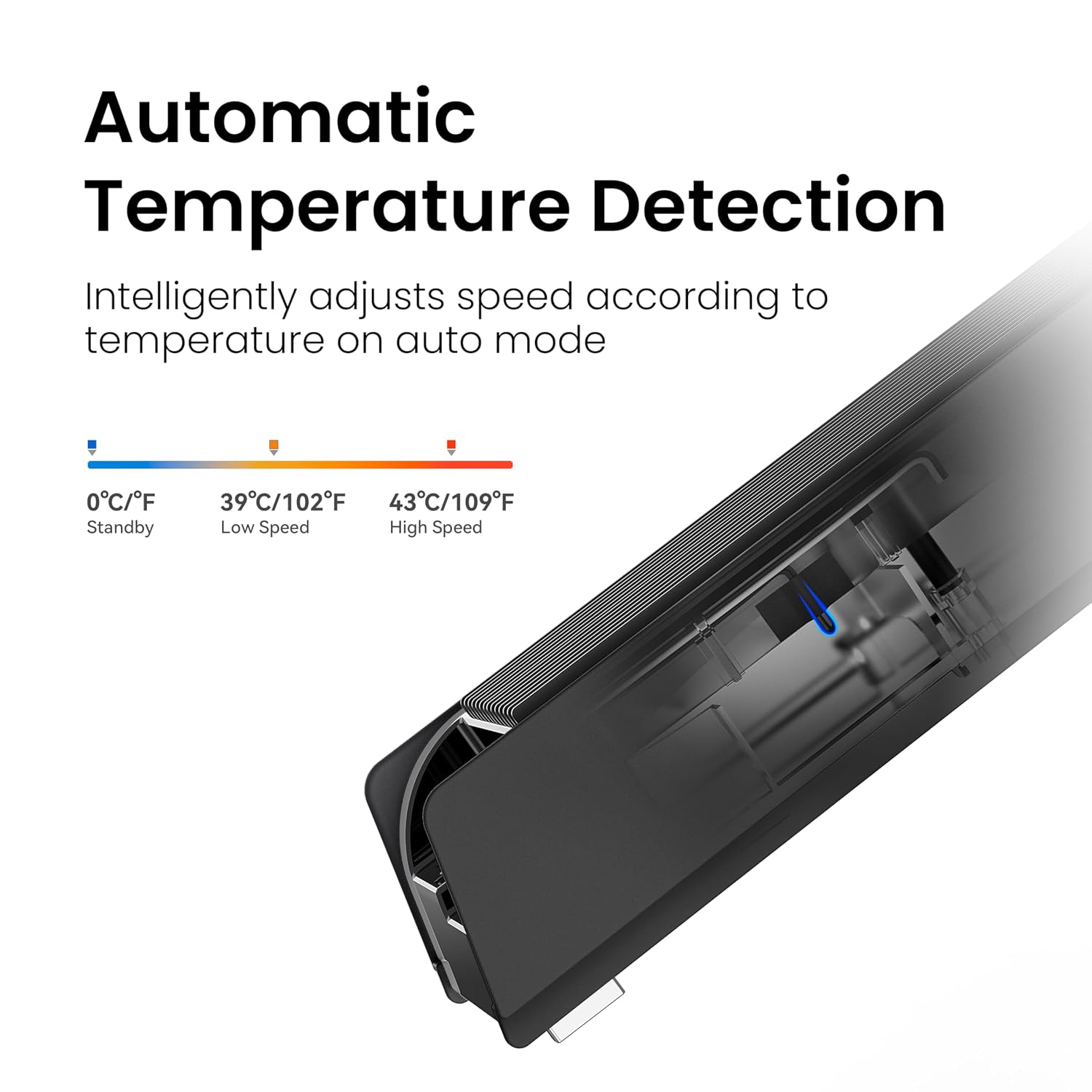 VENTILADOR DE ENFRIAMIENTO PARA PS5 KIWIHOME 2020 USB 3.0 NEGRO - 5