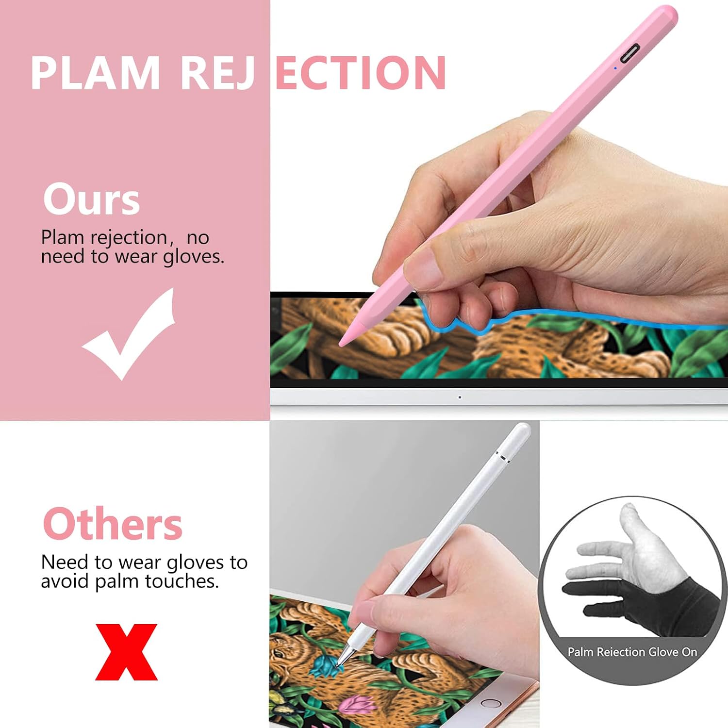 LÁPIZ STYLUS COO PARA IPAD PRO AIR MINI 2018-2024 ROSA - 5