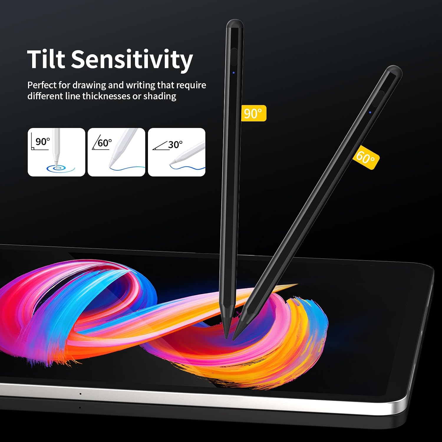 LÁPIZ STYLUS TRESOBA PARA IPAD 6ª-11ª GENERACIÓN NEGRO - 5