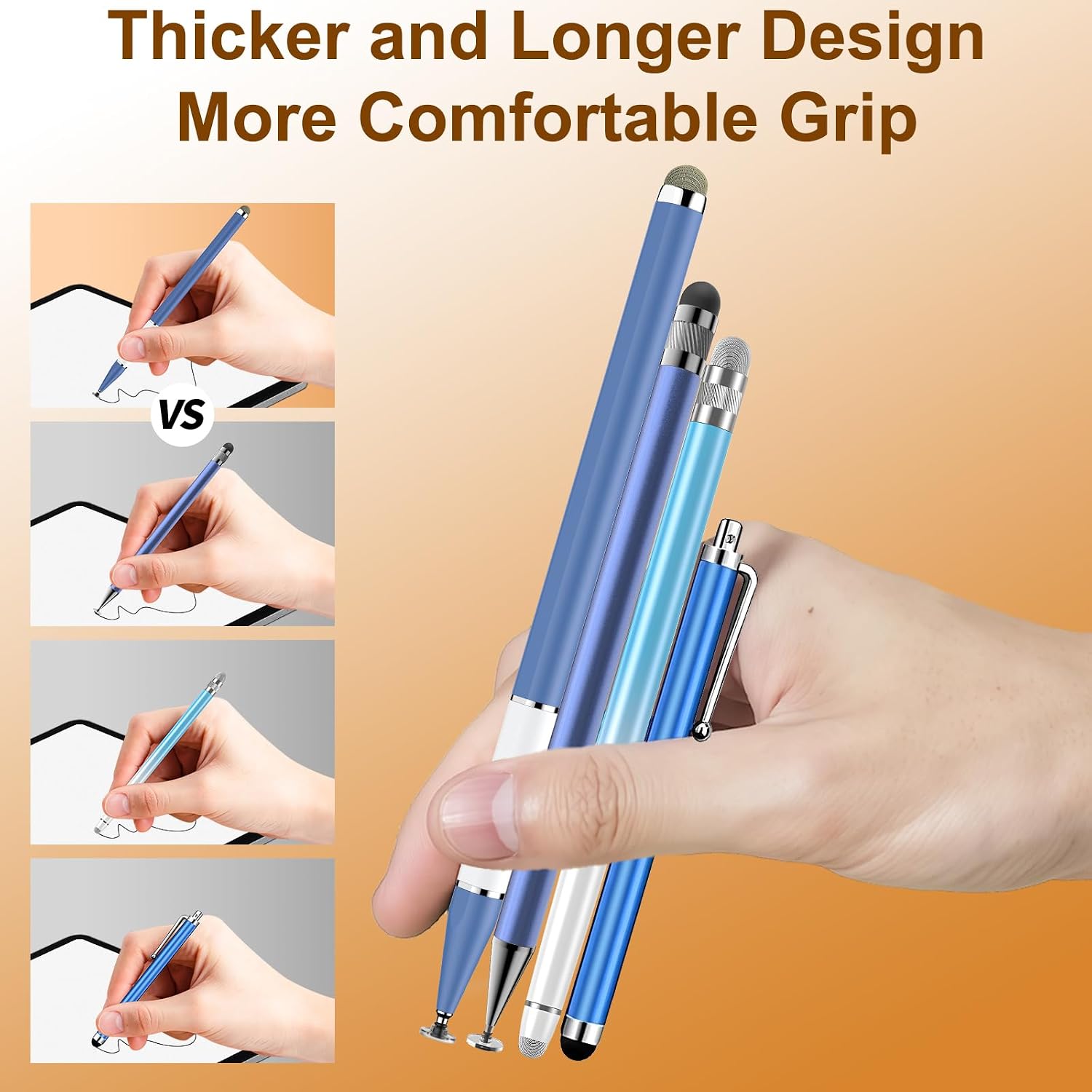 LÁPIZ TÁCTIL BOPOMOFO STYLUS PEN 3 UNIDADES 2 EN 1 MAGNÉTICO - 2