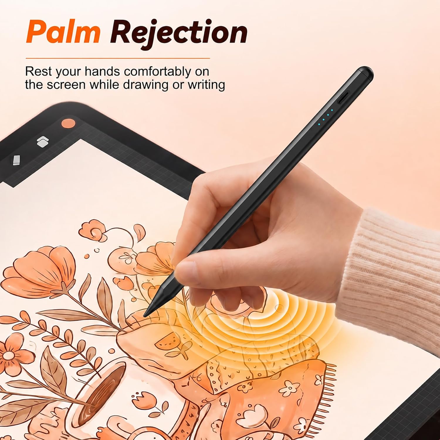 LÁPIZ STYLUS KIONEE PARA IPAD 2018-2026 GEN NEGRO - 3