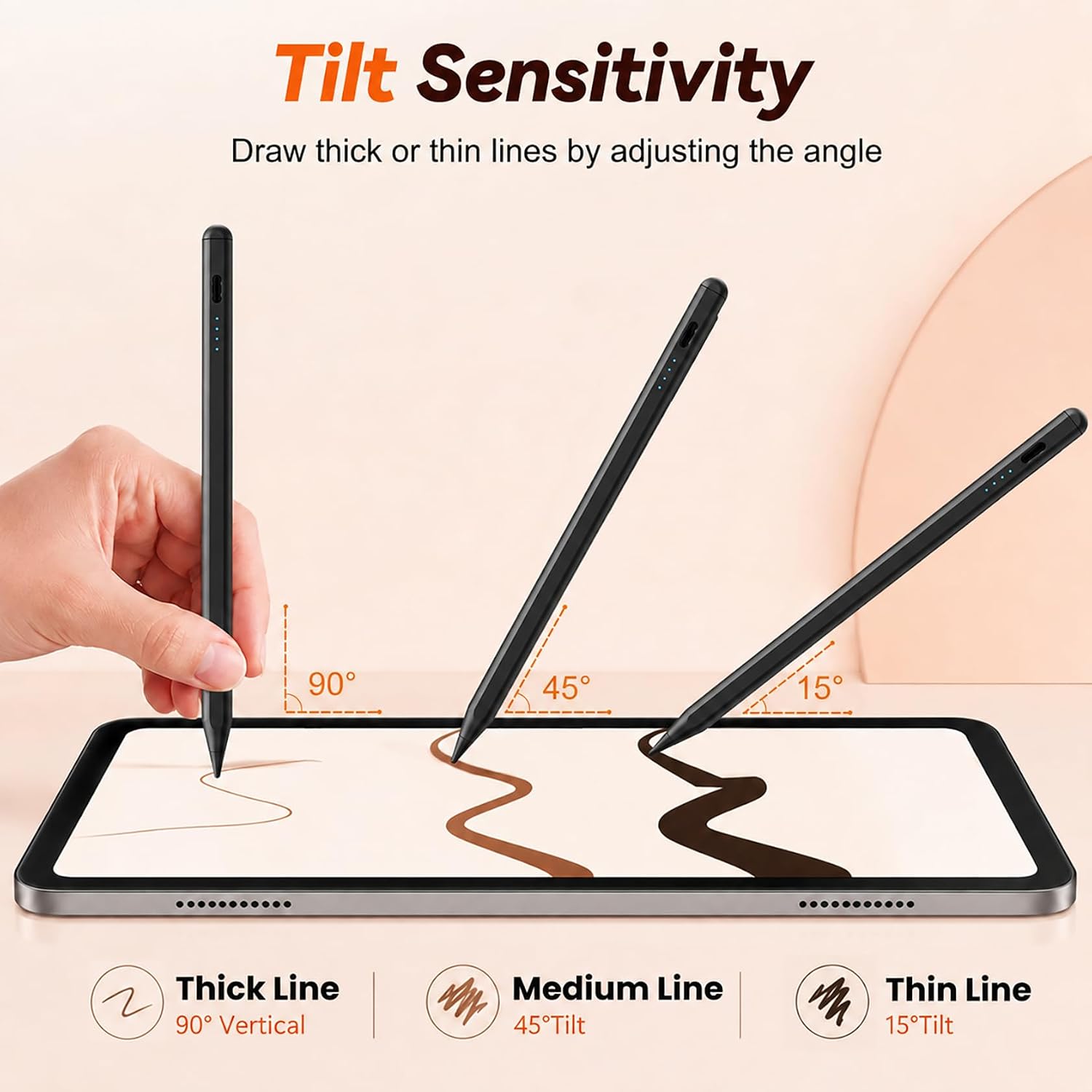 LÁPIZ STYLUS KIONEE PARA IPAD 2018-2026 GEN NEGRO - 4