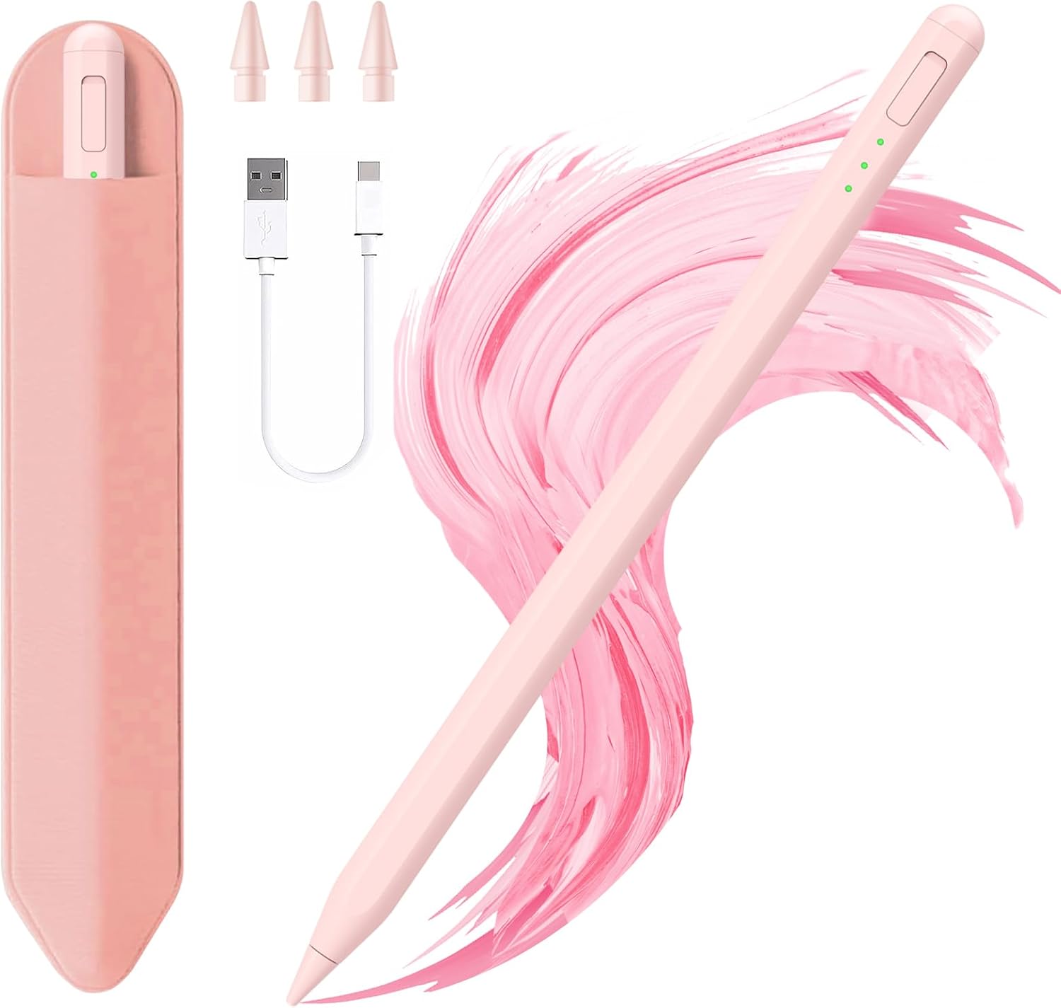 LÁPIZ STYLUS PARA IPAD JVKZAEN COMPATIBLE 2018-2025 CON CARGA RÁPIDA Y SOPORTE - 1