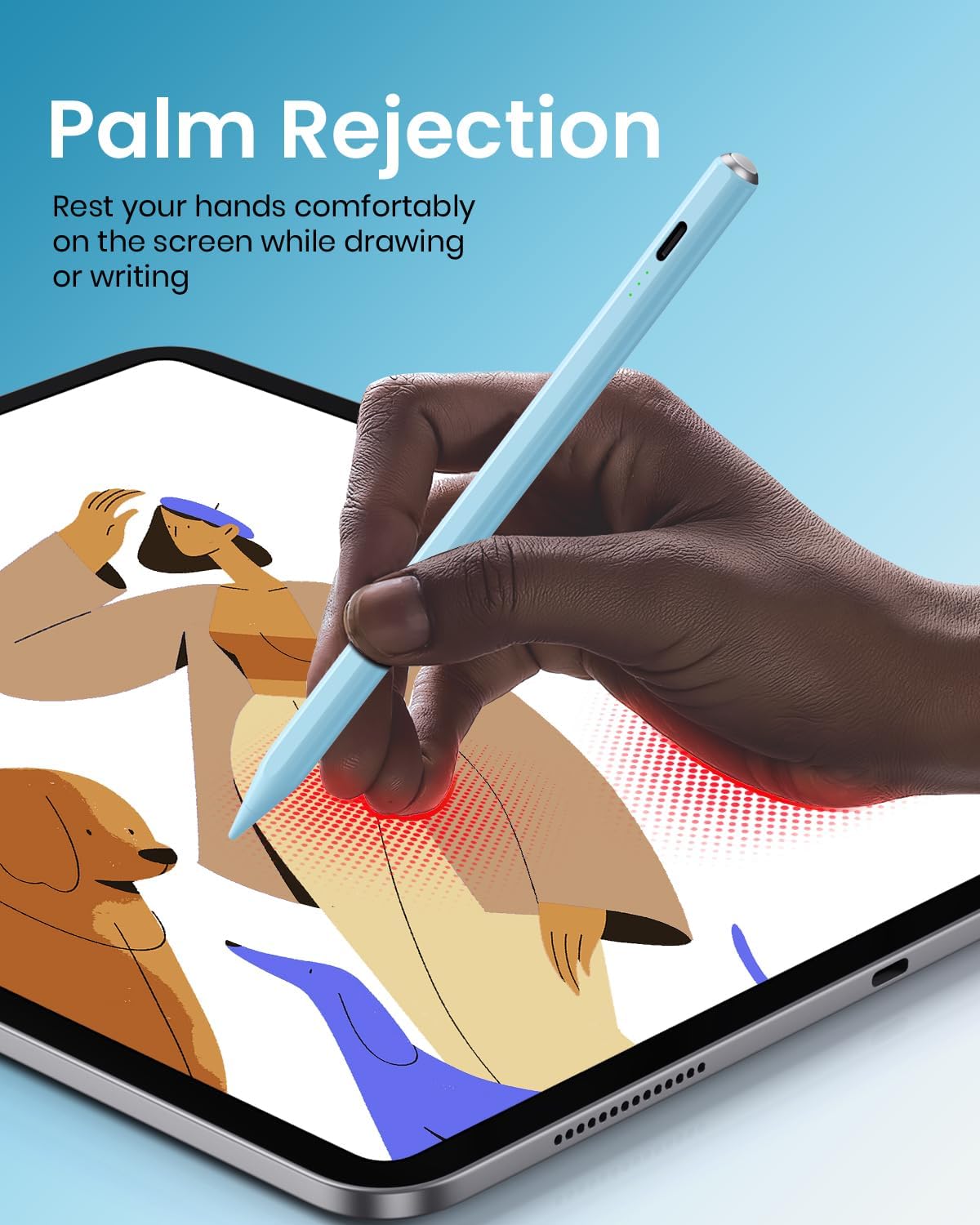 LÁPIZ STYLUS HASTRAITH PARA IPAD 2018-2026 CARGA RÁPIDA - 5