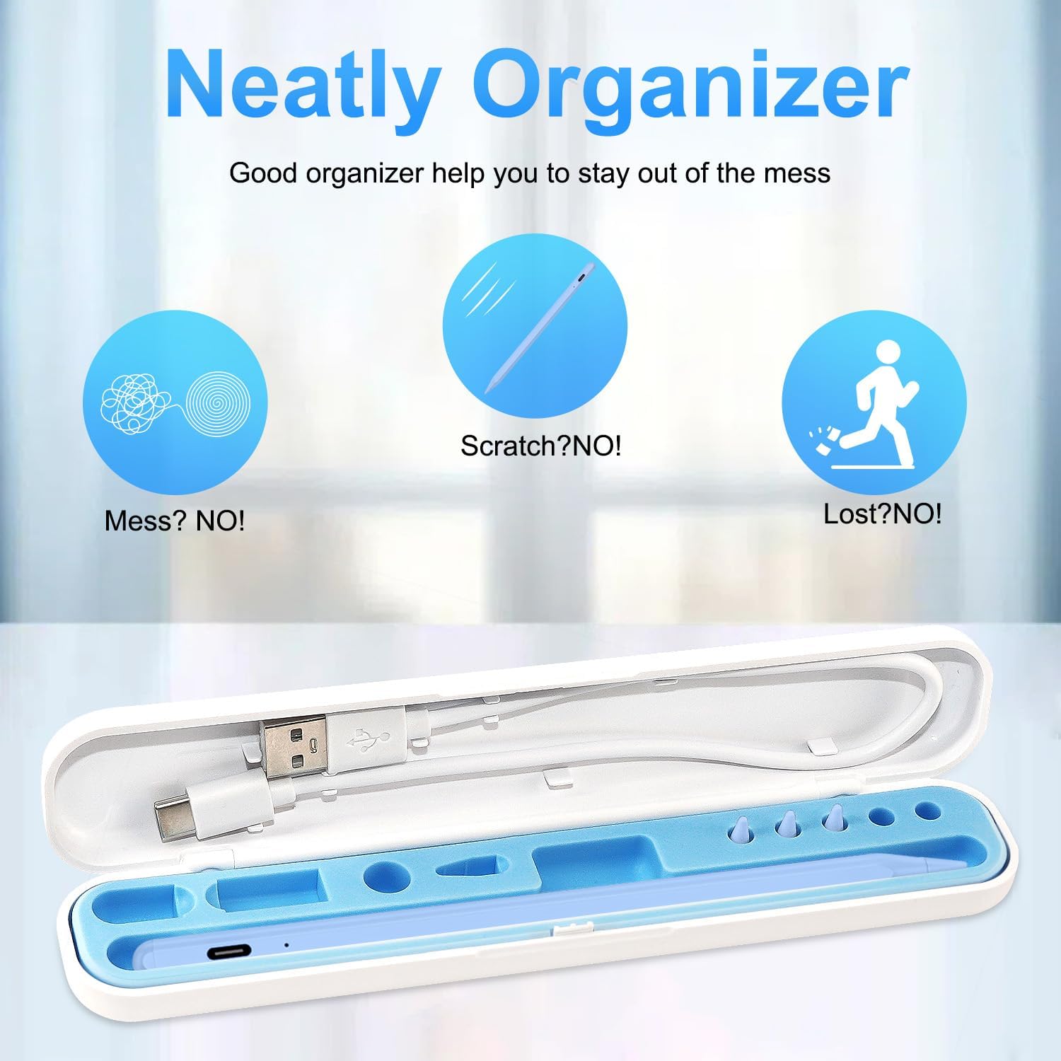 LÁPIZ STYLUS BLEBLE PARA IPAD 2018-2026 AZUL - 3