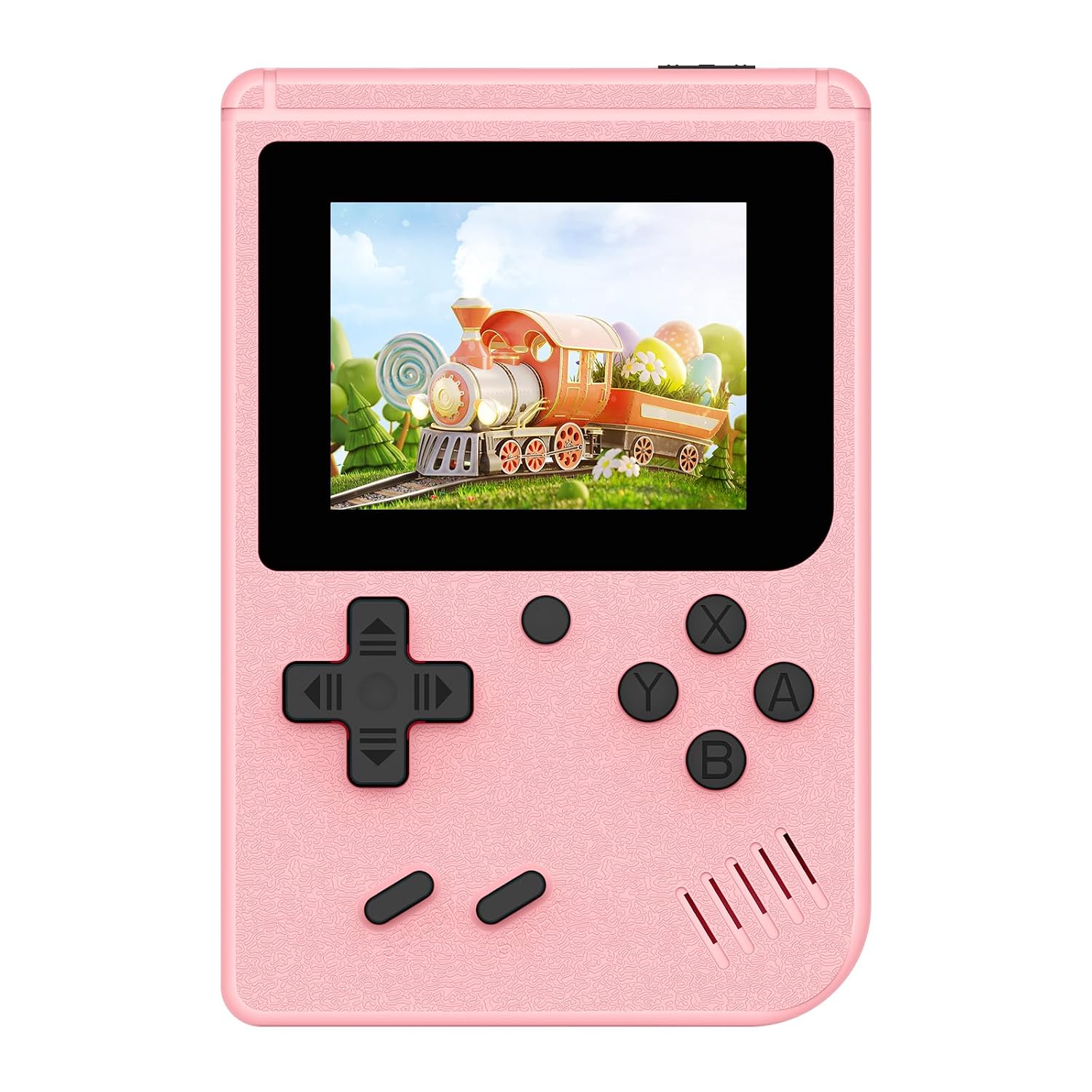 CONSOLA PORTÁTIL DE VIDEOJUEGOS RETRO AQHH MODELO MINI ROSA CON 400 JUEGOS CLÁSICOS Y PANTALLA DE 3 PULGADAS - 1