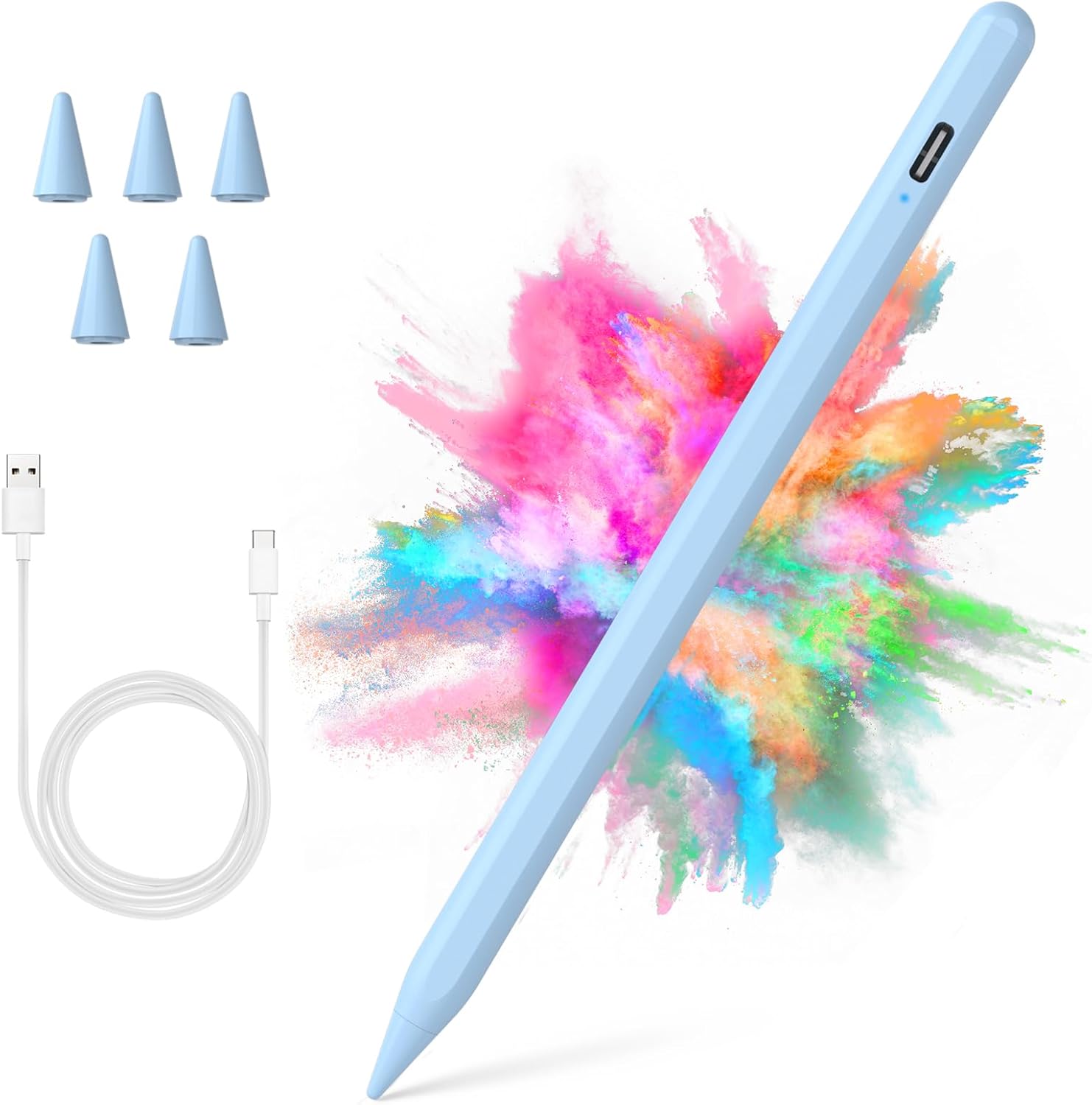 LÁPIZ STYLUS COO PARA IPAD PRO AIR MINI 2018-2024 AZUL CIELO - 1