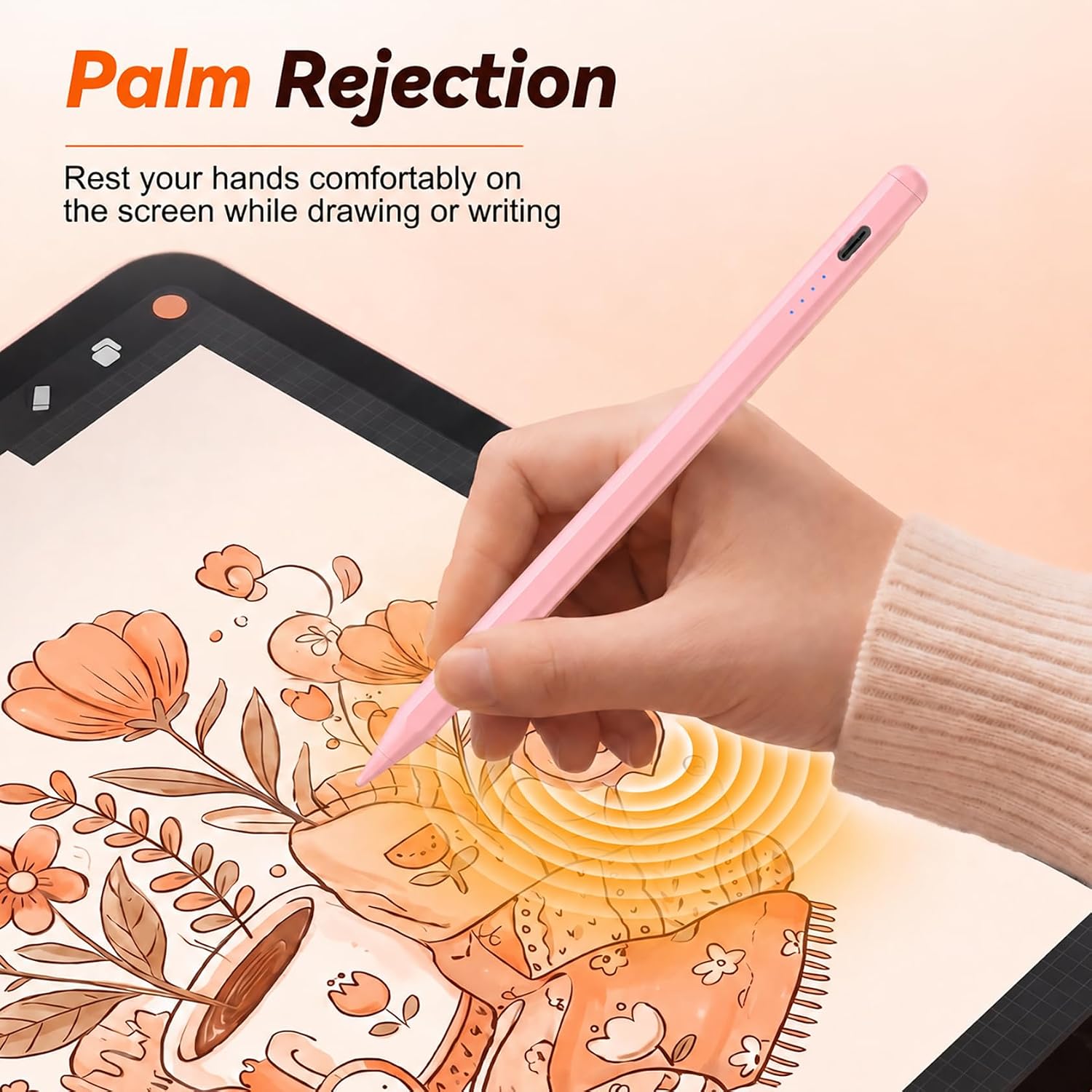 LÁPIZ STYLUS KIONEE PARA IPAD 2018-2026 ROSA - 3