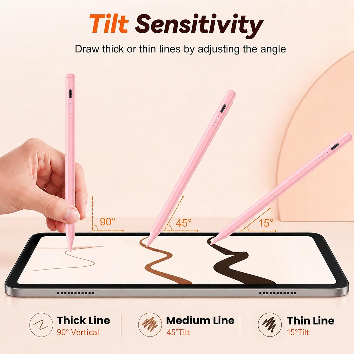 LÁPIZ STYLUS KIONEE PARA IPAD 2018-2026 ROSA - 4