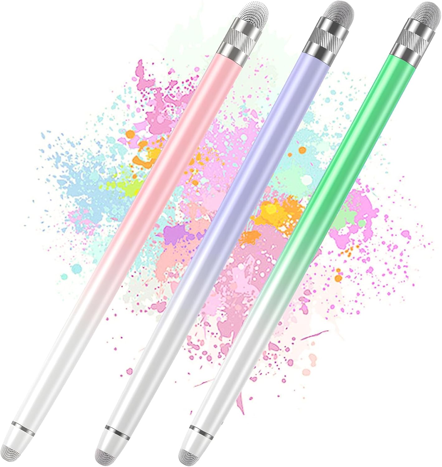 LÁPICES STYLUS BOPOMOFO 3 UNIDADES MORADO, ROSA Y VERDE - 1