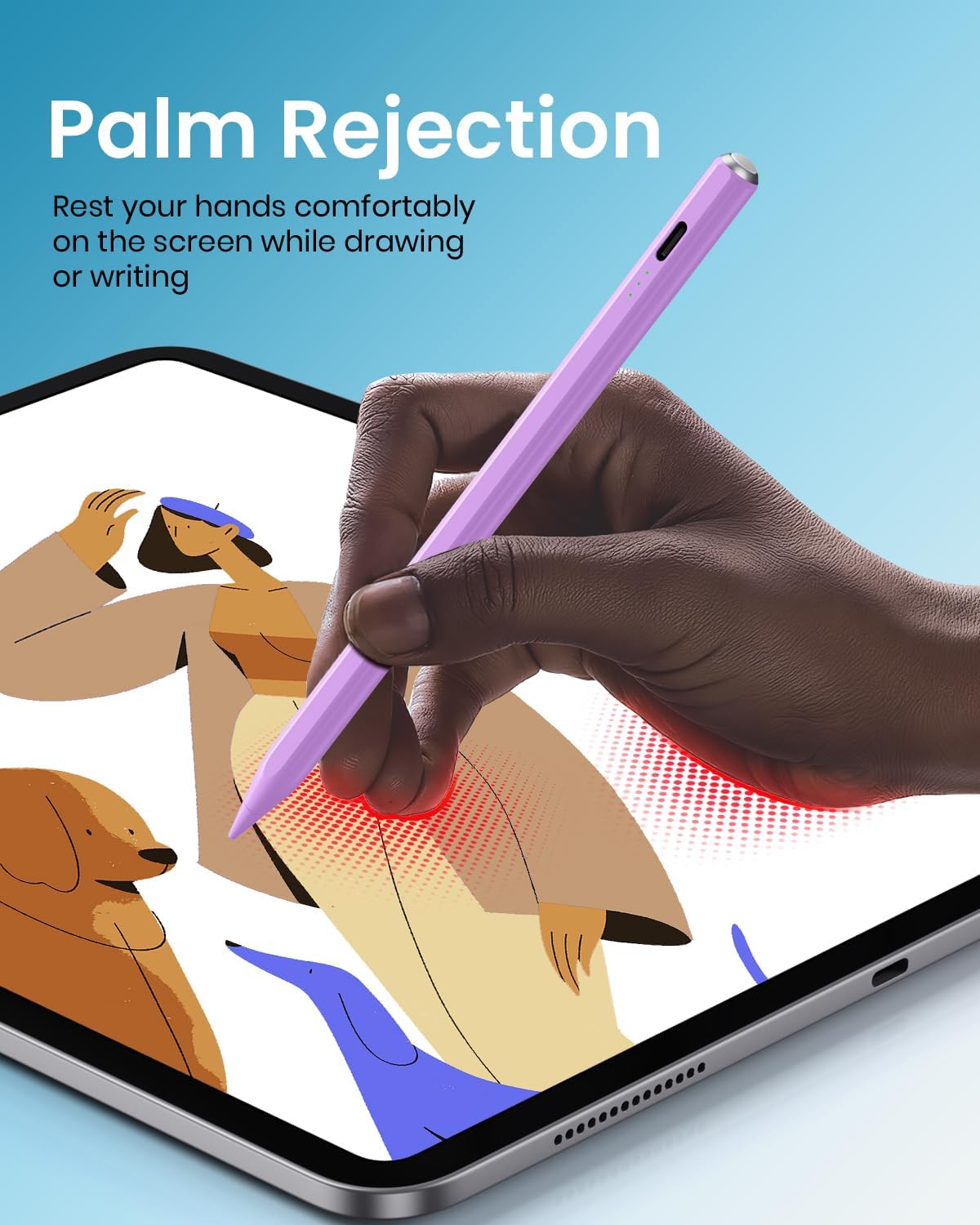 LÁPIZ STYLUS HASTRAITH PARA IPAD 2018-2026 CARGA RÁPIDA - 5