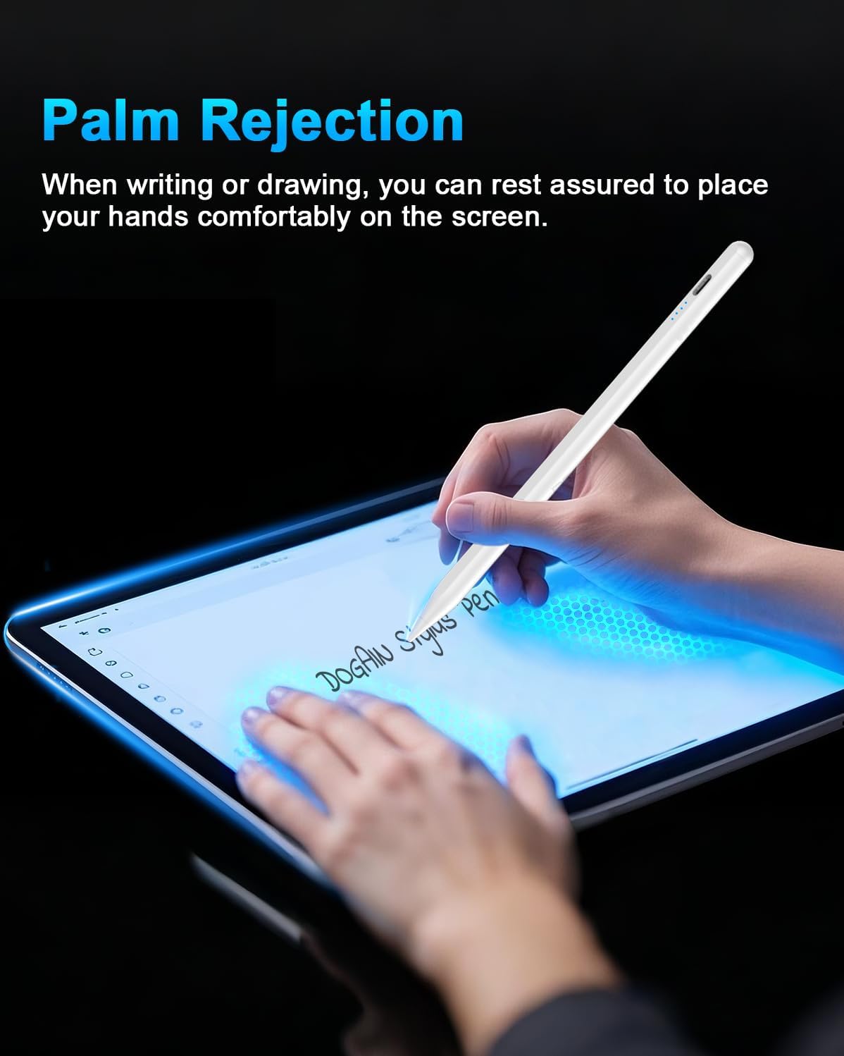 LÁPIZ STYLUS DOGAIN A8 PARA IPAD 2018-2026 BLANCO - 3