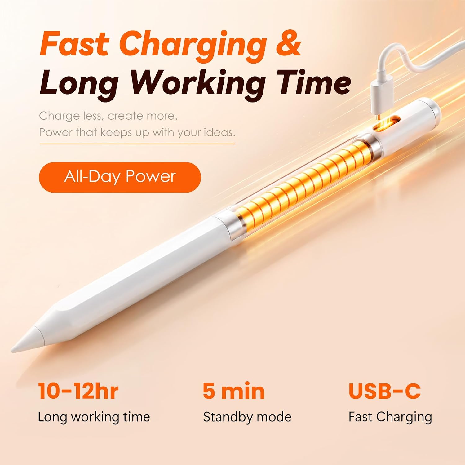 LÁPIZ STYLUS PARA IPAD KIONEE 2018-2026 BLANCO - 2