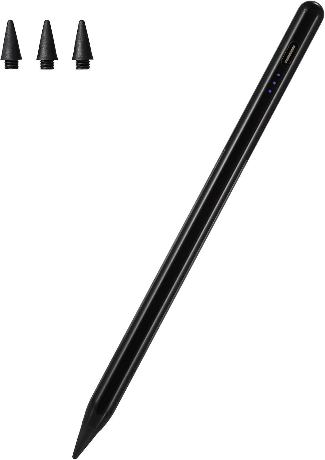 LÁPIZ STYLUS PARA IPAD WAIKTYNE COMPATIBLE CON APPLE PENCIL 1RA Y 2DA GENERACIÓN NEGRO - 1