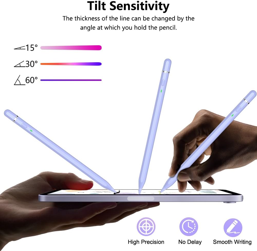 LÁPIZ STYLUS KIROSA IPAD PENCIL USB C PARA IPAD 6 A 11 GEN, MINI 5/6, AIR 3 A 5/M2/M3, PRO 11'/12.9'/M4 (2018-2025) - 4