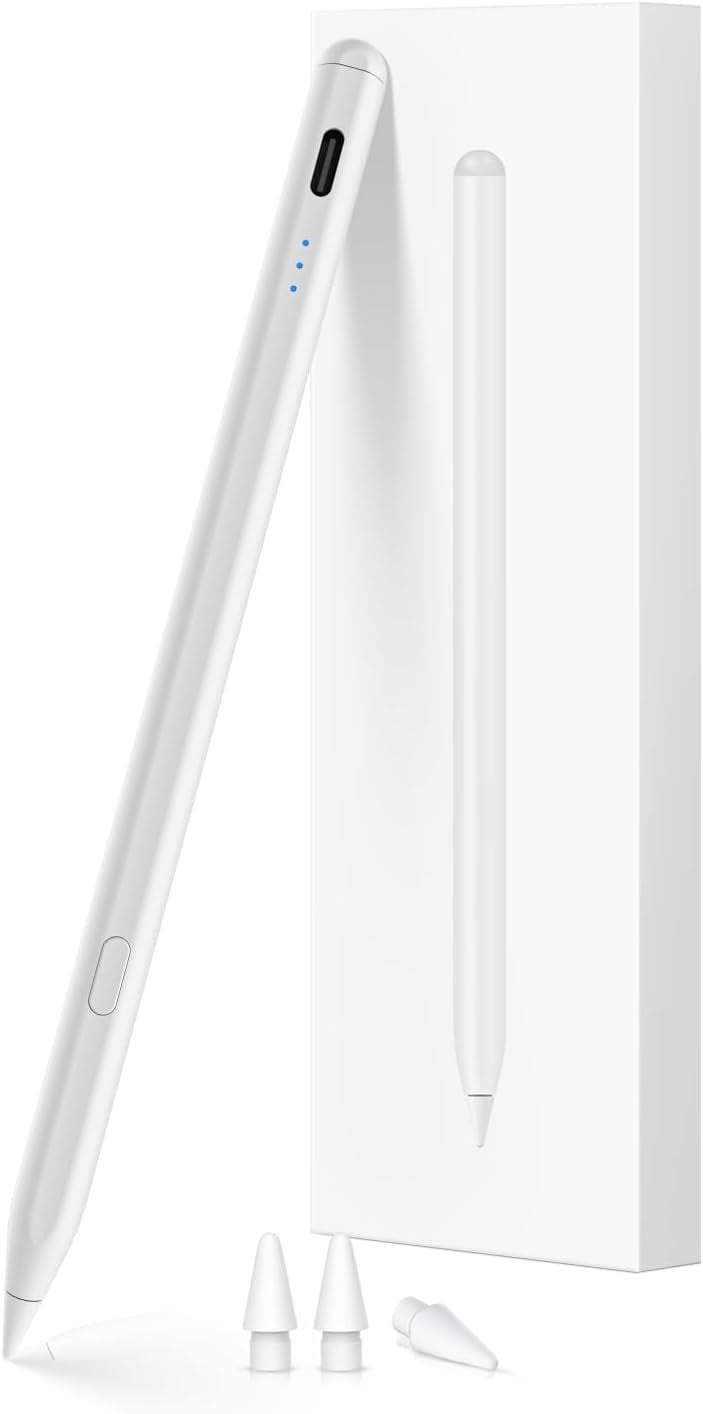 LÁPIZ STYLUS KEEPRO PARA IPAD 2018-2026 CON CARGA RÁPIDA USB-C - 1