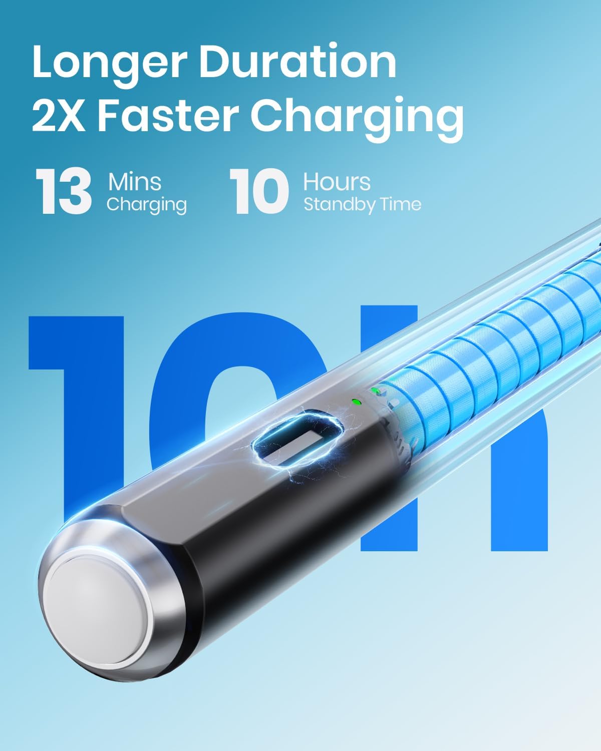 LÁPIZ STYLUS HASTRAITH PARA IPAD 2018-2026 CARGA RÁPIDA - 2