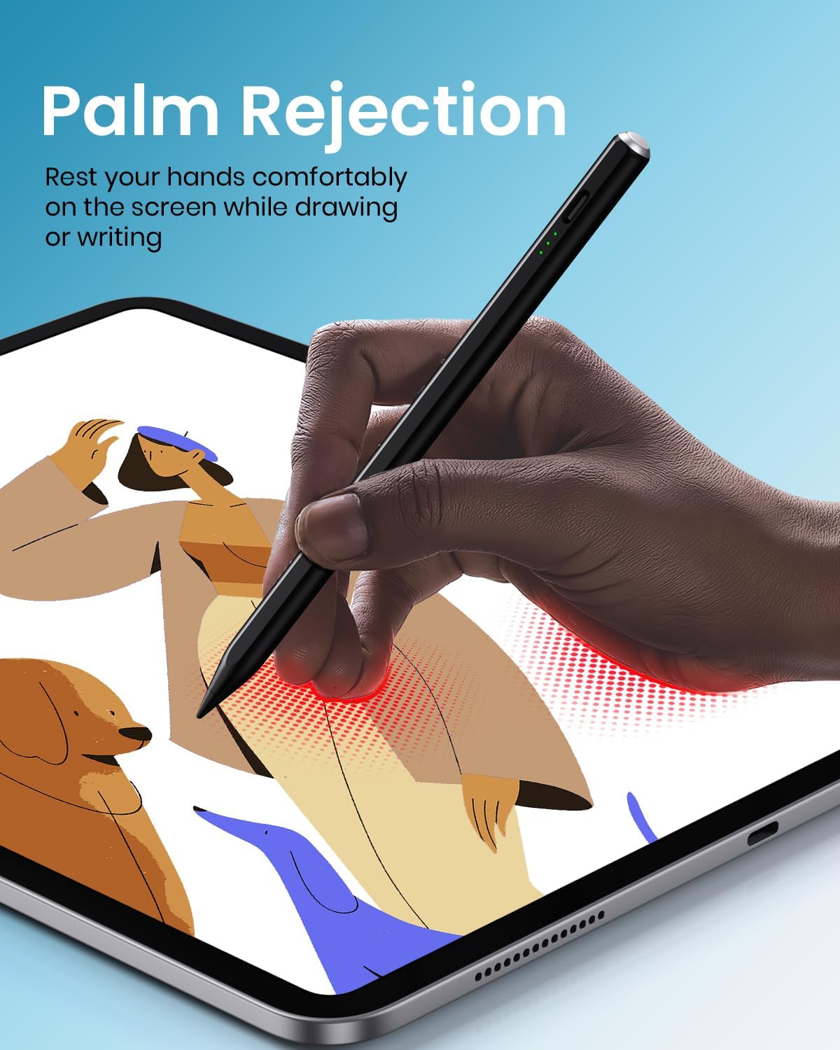 LÁPIZ STYLUS HASTRAITH PARA IPAD 2018-2026 CARGA RÁPIDA - 5
