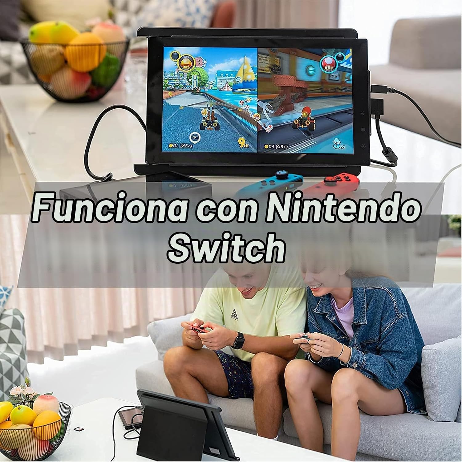 MONITOR PORTÁTIL TRIO 12.5' FULL HD IPS PARA LAPTOPS CON CONEXIÓN USB A/TYPE-C - 4
