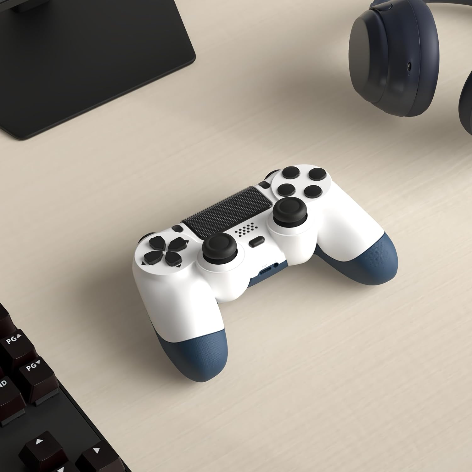 CONTROL INALÁMBRICO MOVONE DUAL VIBRATION PARA PS4 NEGRO - 2