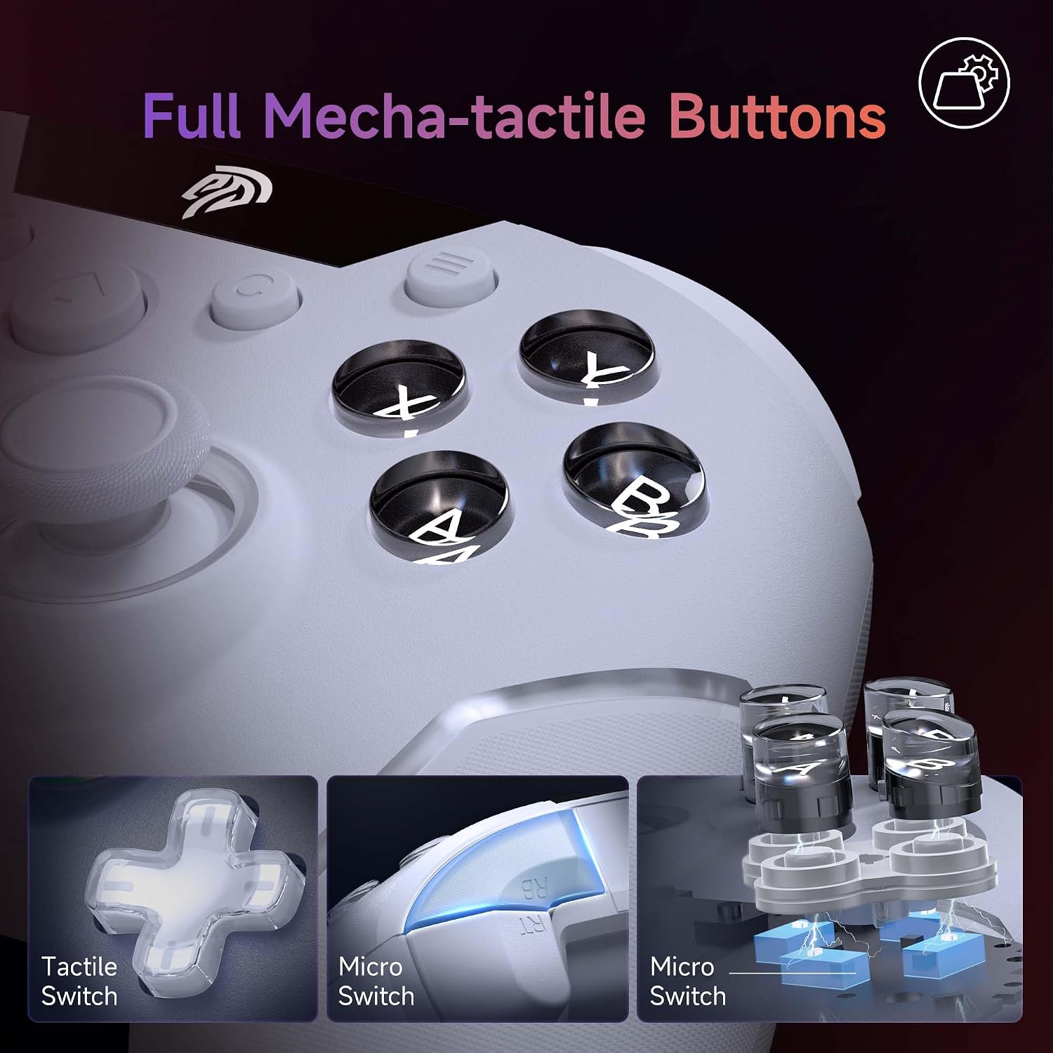 MANDO EASYSMX X20 PARA PC, STEAM DECK, SWITCH 1/2, ANDROID, IOS - 3