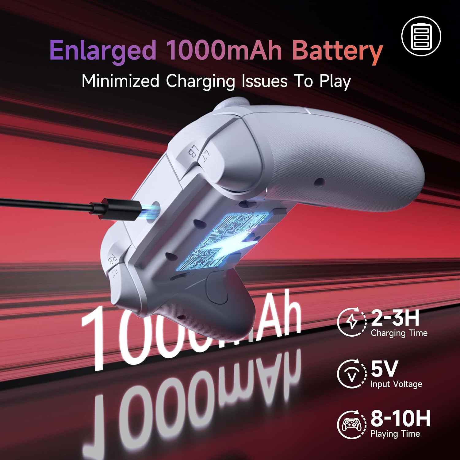 MANDO EASYSMX X20 PARA PC, STEAM DECK, SWITCH 1/2, ANDROID, IOS - 5