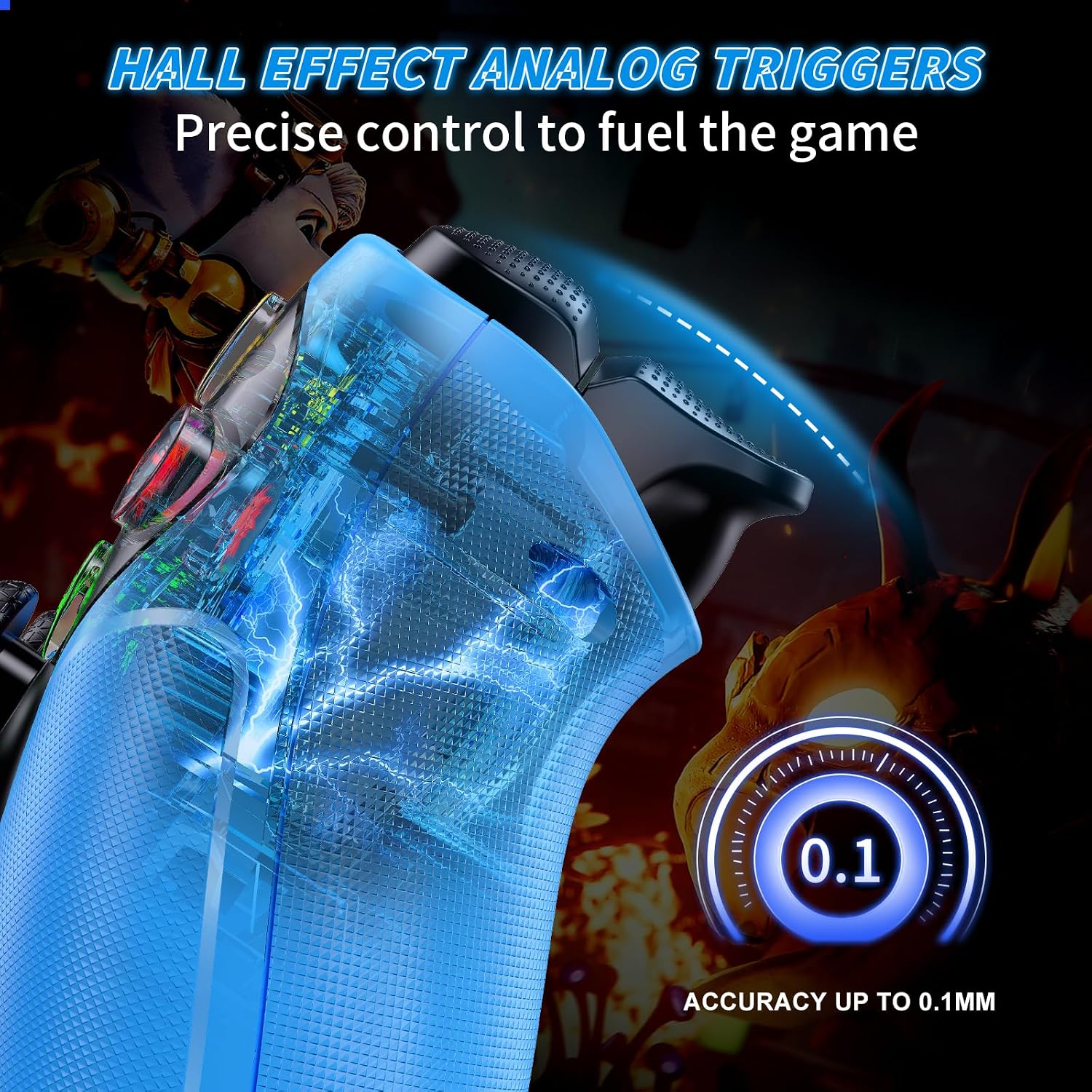 MANDO INALÁMBRICO GAMROMBO LED PARA PS5 CON VIBRACIÓN DUAL Y CONTROL DE MOVIMIENTO - 4