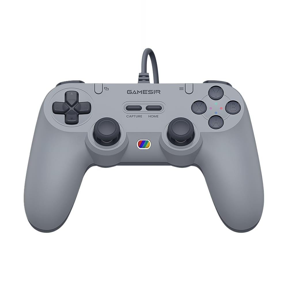 MANDO CON CABLE GAMESIR TEGENARIA LITE PARA SWITCH, ANDROID, IOS, PC, STEAM GRIS RETRO - 1