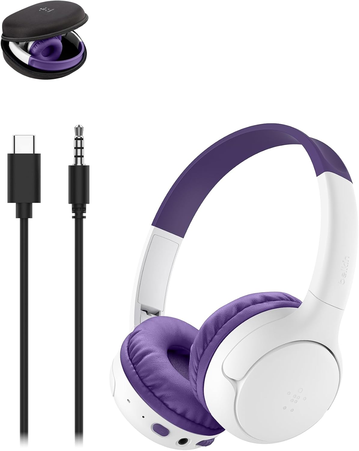 AUDÍFONOS BELKIN SOUNDFORM MINI 2 KIDS INALÁMBRICOS Y CON CABLE 55 HORAS DE REPRODUCCIÓN - 1