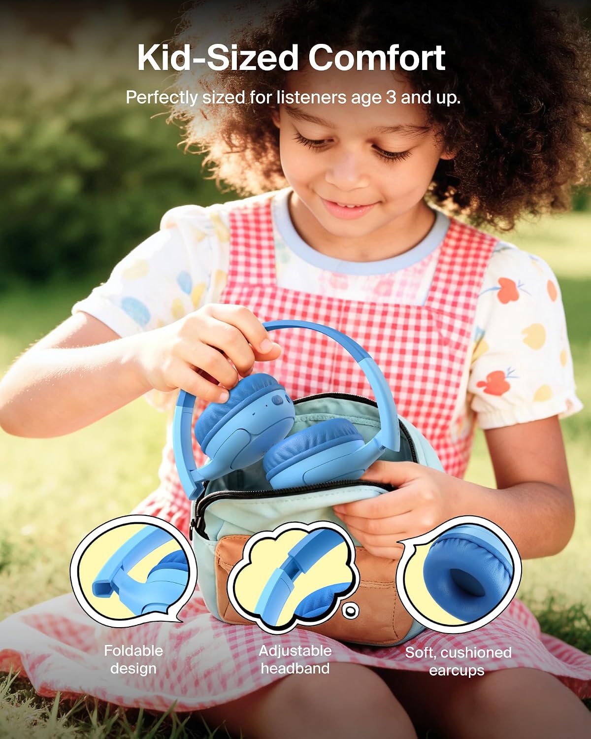 AUDÍFONOS BELKIN SOUNDFORM MINI 2 KIDS INALÁMBRICOS Y CON CABLE 55 HORAS DE REPRODUCCIÓN - 5