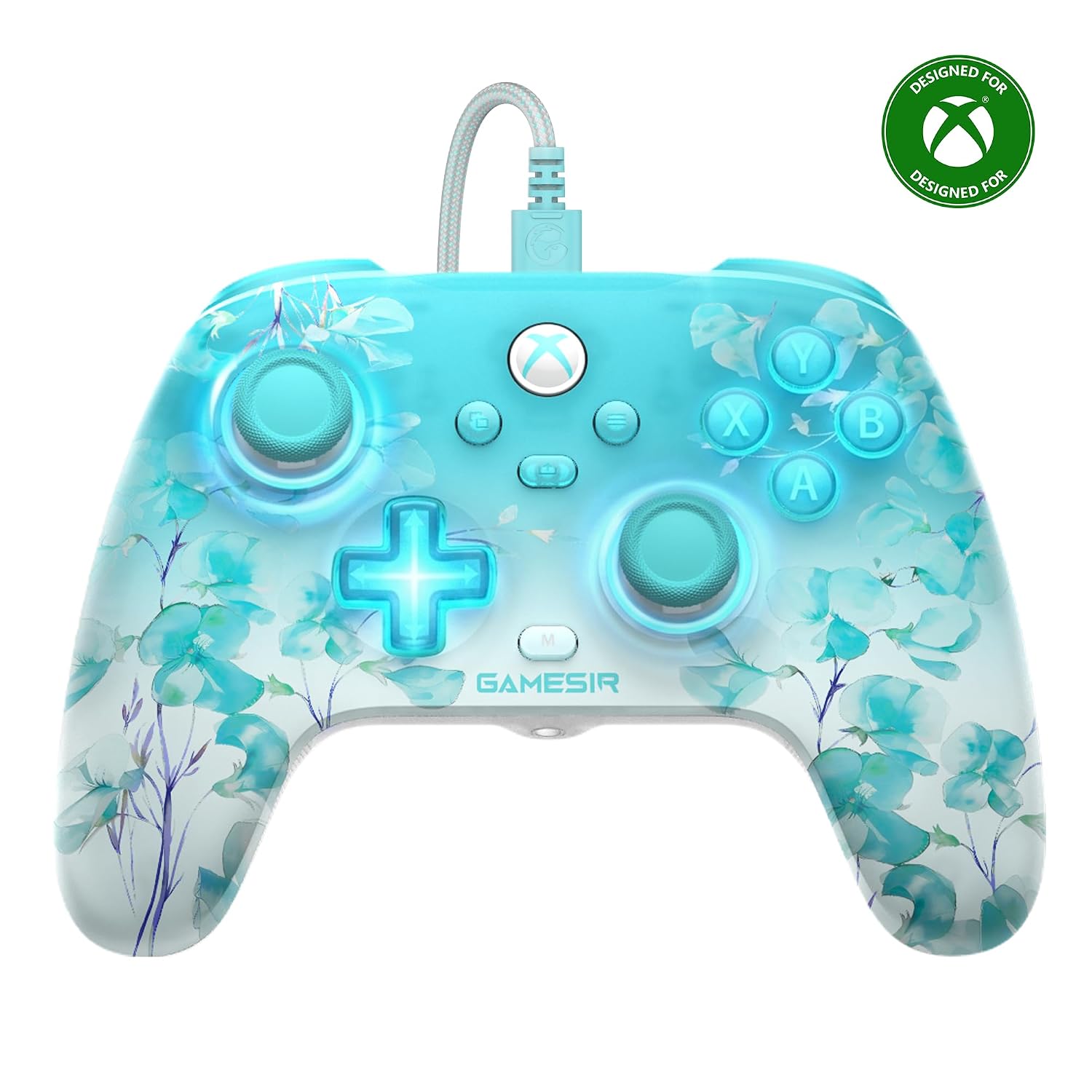 MANDO CON CABLE GAMESIR T7 PRO FLORAL PARA XBOX Y PC - 1