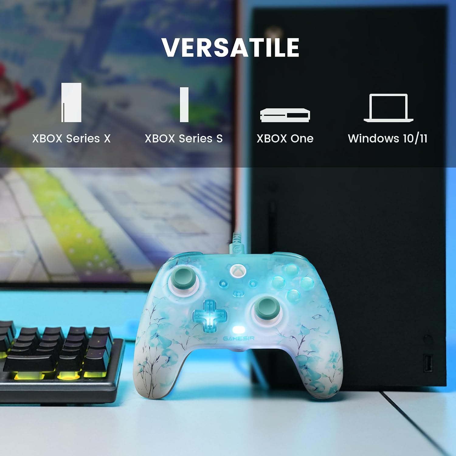 MANDO CON CABLE GAMESIR T7 PRO FLORAL PARA XBOX Y PC - 3