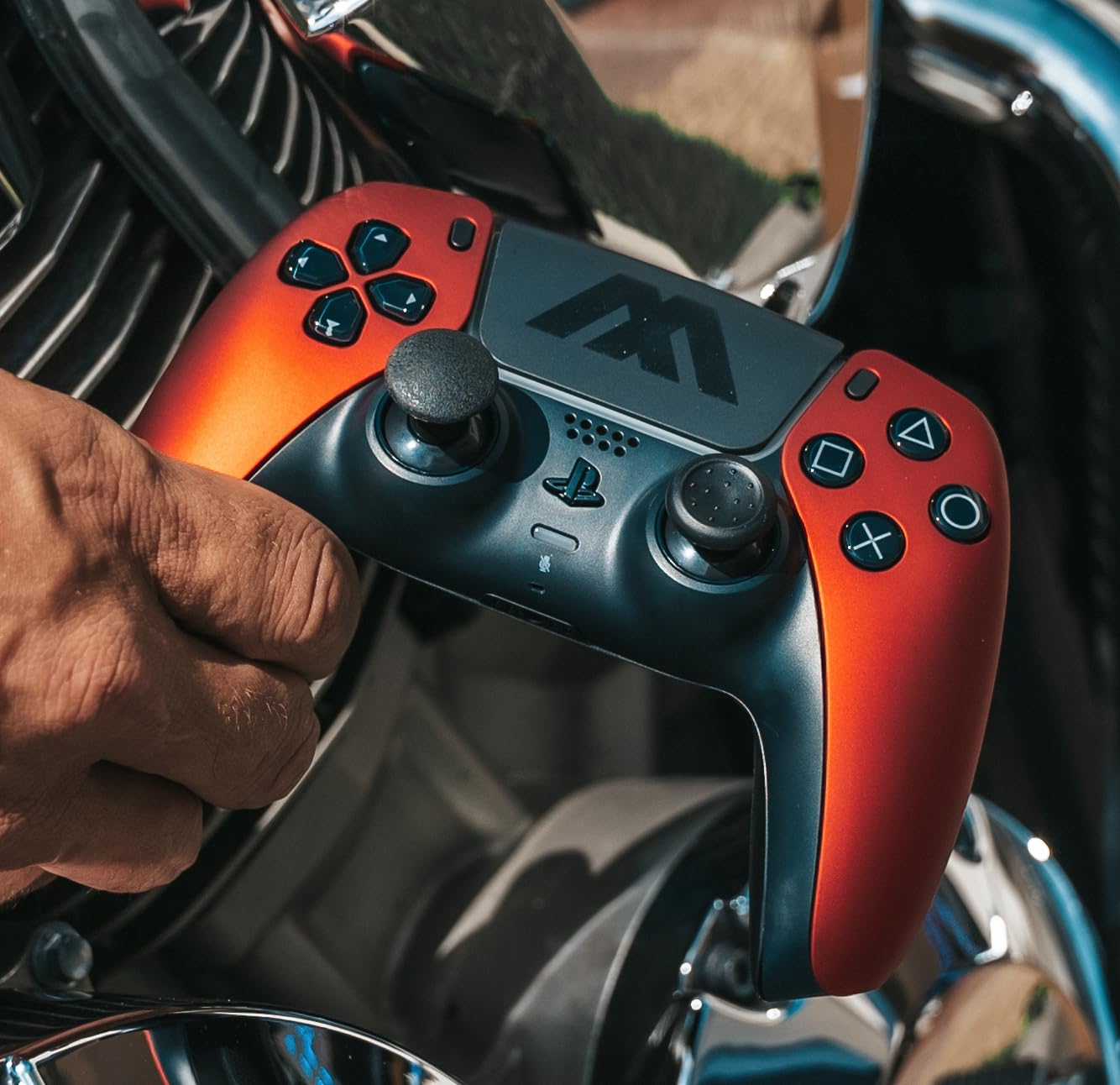 CONTROL MODDEDZONE EXTREME MODDED SOFT ORANGE PARA PS5 Y PC - 3