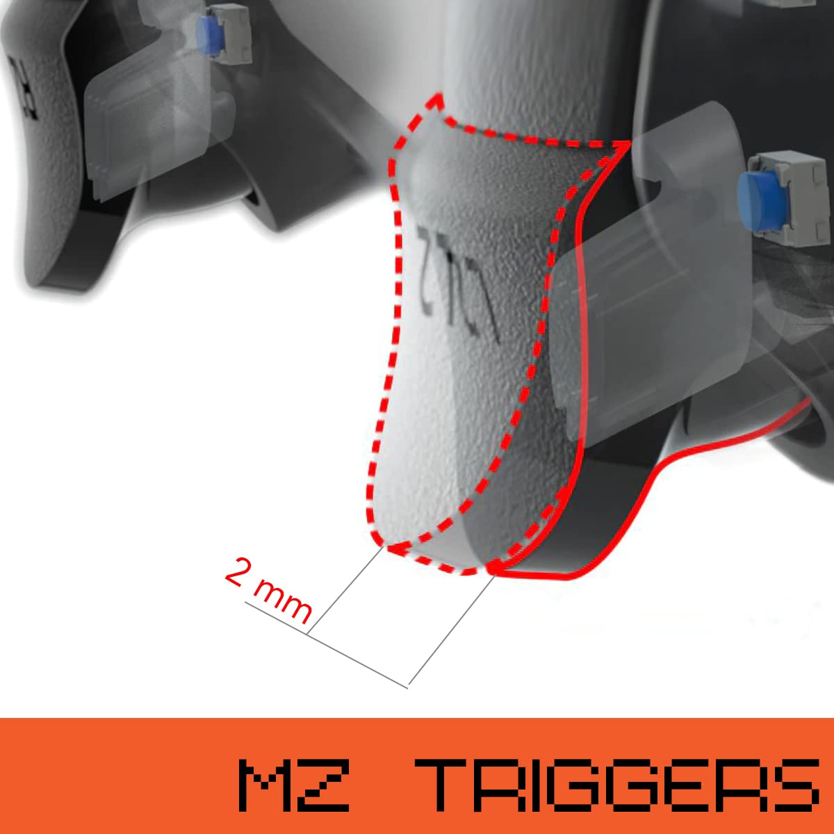 CONTROL MODDEDZONE EXTREME MODDED SOFT ORANGE PARA PS5 Y PC - 5
