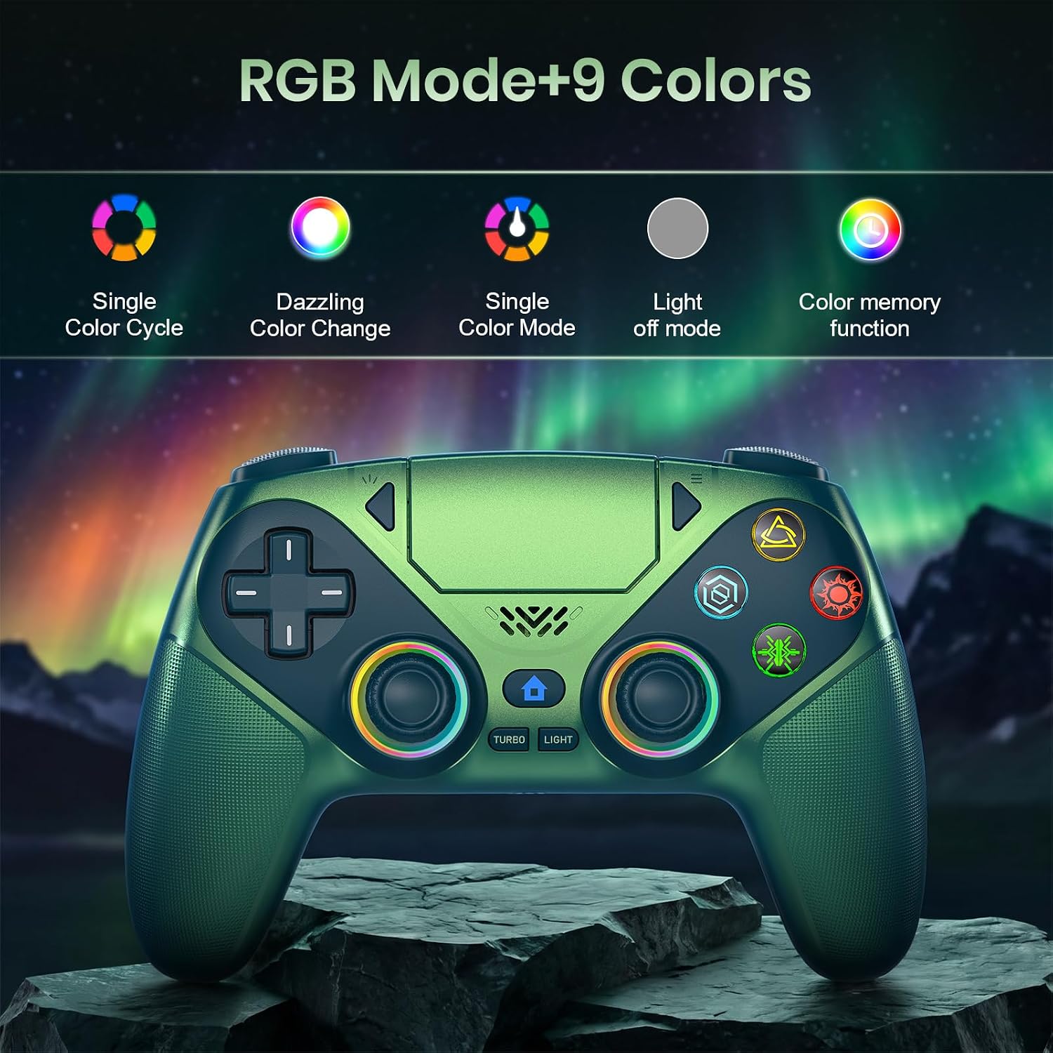 MANDO INALÁMBRICO GAMROMBO LED PARA PS5 - 5