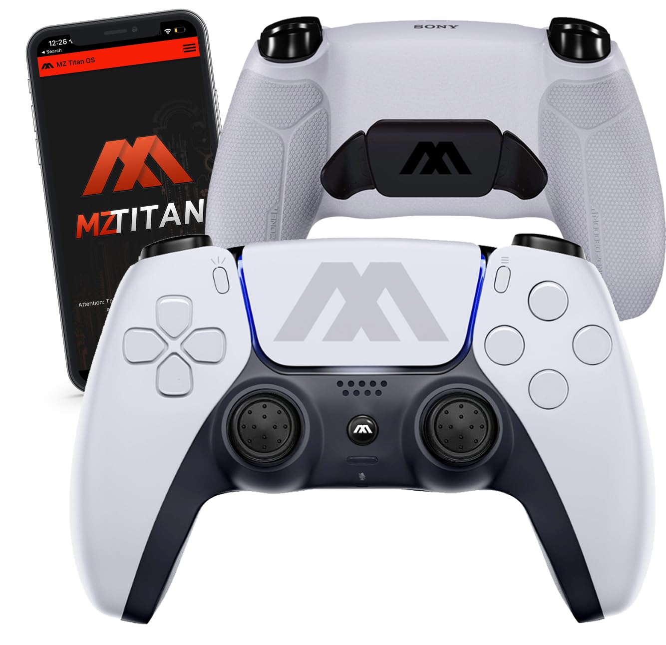 CONTROL INALÁMBRICO MODDEDZONE SMART EXTREME MODIFICADO CON ANTI RECOIL PARA PS5 Y PC BLANCO - 1