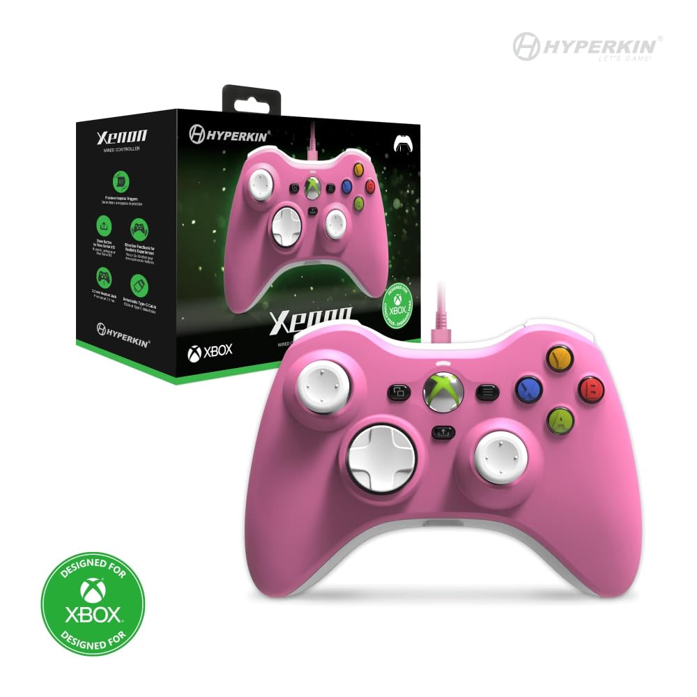 MANDO HYPERKIN XENON CON CABLE ROSADO - 4