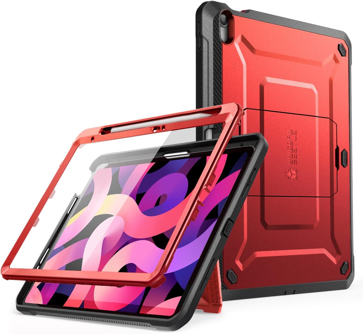 FUNDA PARA IPAD SUPCASE 11' 11ª GEN A16 2025 CON PROTECTOR DE PANTALLA ROJO - 1