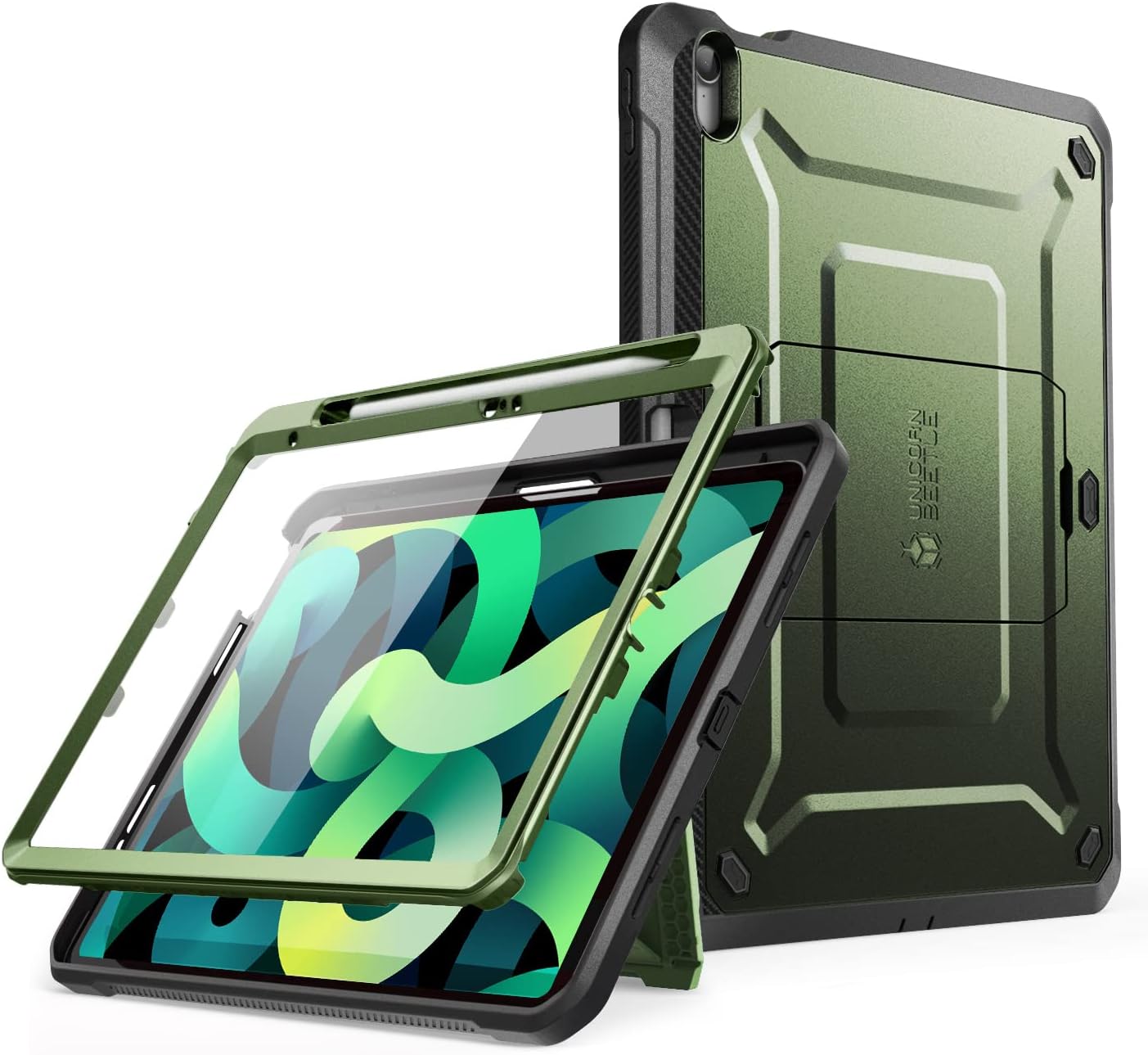 FUNDA SUPCASE PARA IPAD 11TH GEN A16 11' 2025 CON PROTECTOR DE PANTALLA VERDE - 1