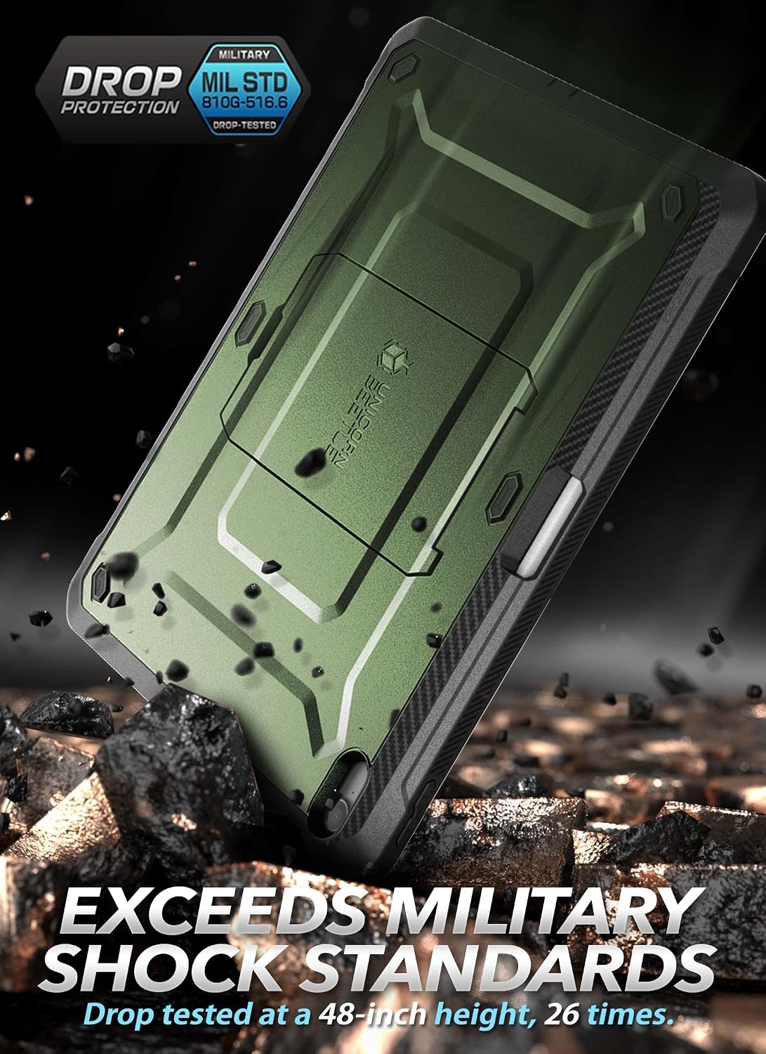 FUNDA SUPCASE PARA IPAD 11TH GEN A16 11' 2025 CON PROTECTOR DE PANTALLA VERDE - 2
