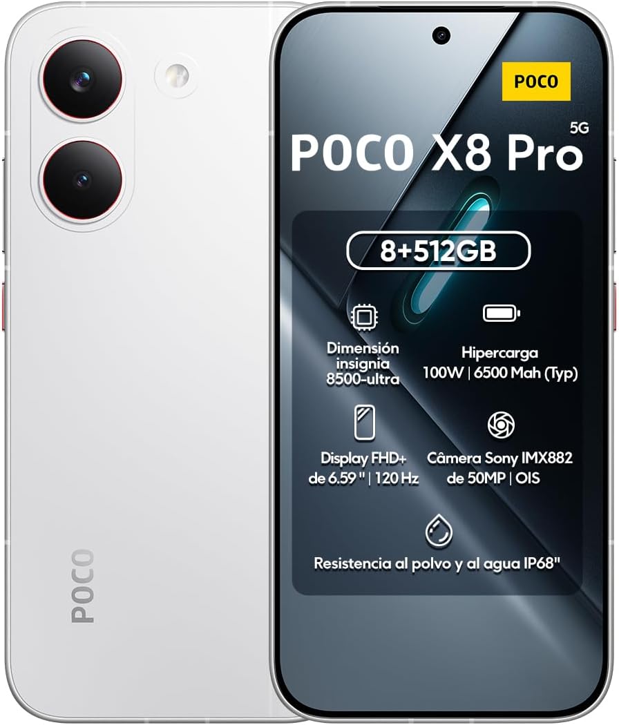SMARTPHONE XIAOMI POCO X8 PRO 5G 256GB 8GB BLANCO - 1