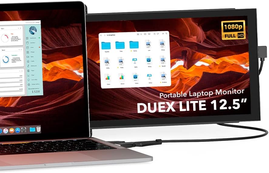 MONITOR PORTÁTIL MP MOBILE PIXELS DUEX LITE 12.5 PULGADAS FHD 1080P - 1