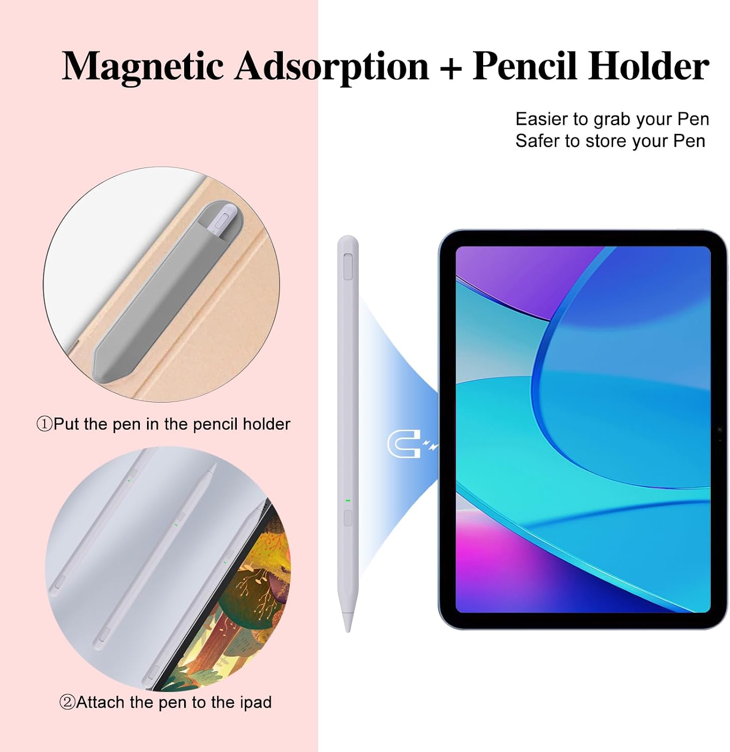 LÁPIZ STYLUS MILIKILO PARA IPAD 11ª Y 10ª GENERACIÓN CON SOPORTE PARA LÁPIZ - 5