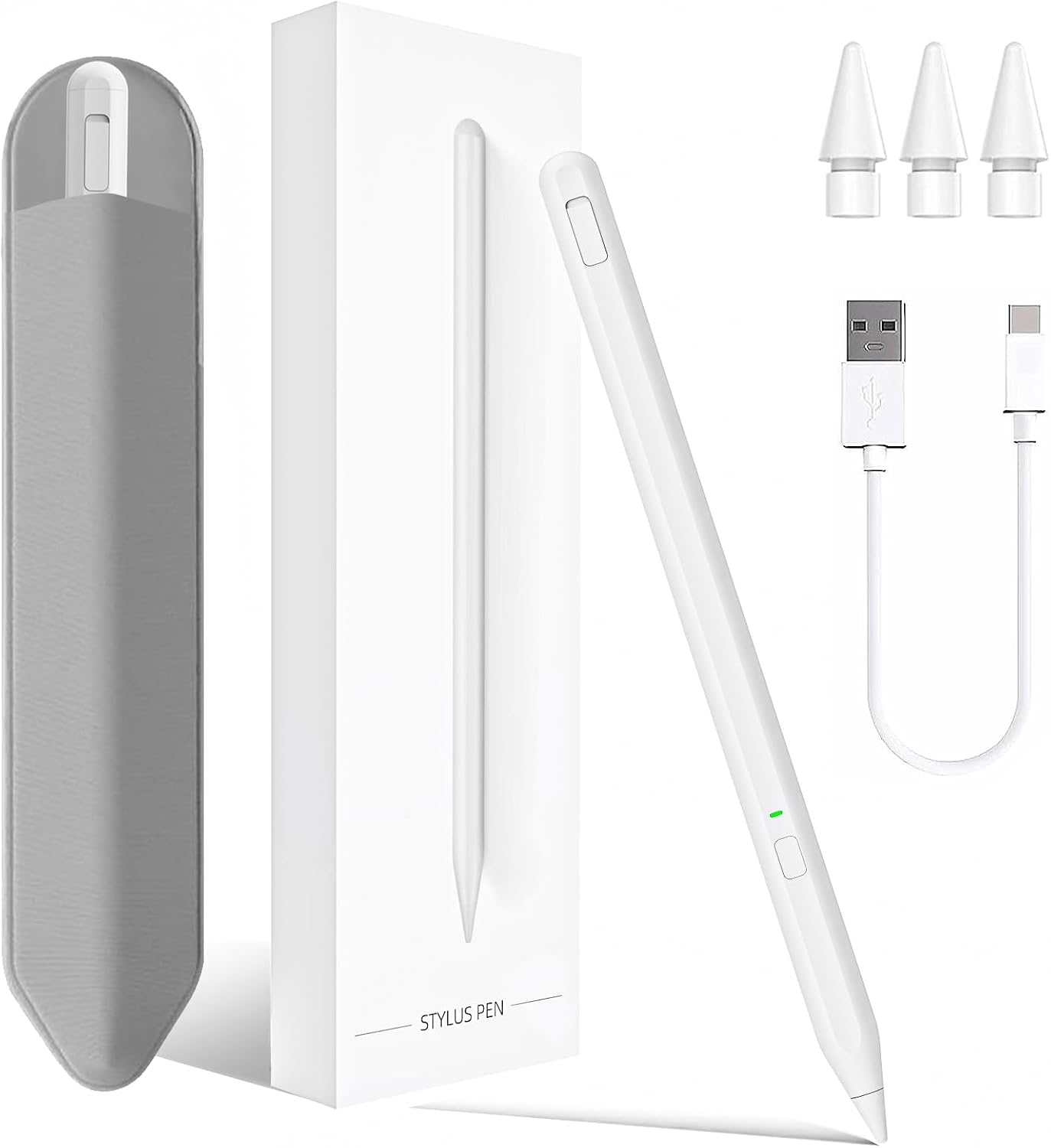 LÁPIZ STYLUS MILIKILO PARA IPAD 11ª Y 10ª GENERACIÓN CON SOPORTE PARA LÁPIZ Y RECHAZO DE PALMA - 1