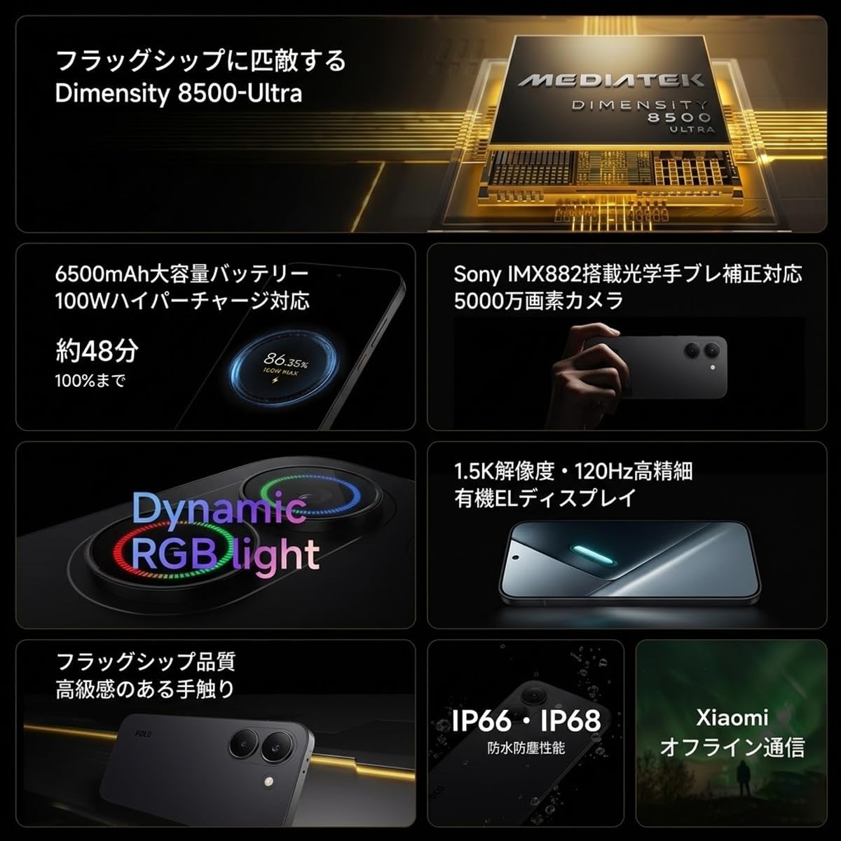SMARTPHONE XIAOMI POCO X8 PRO 5G 256GB 8GB NEGRO - 2